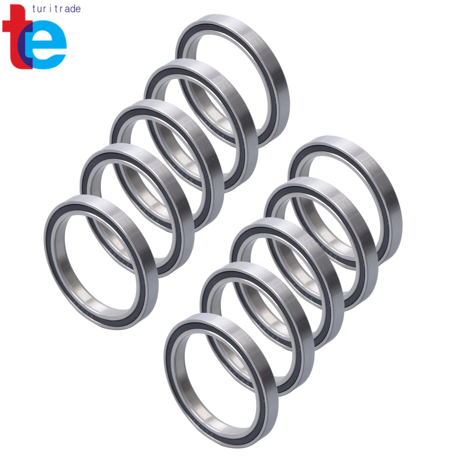 10pcs 6809-2RS Sealed Ball Bearings 45mm x58mm x7mm Industrial