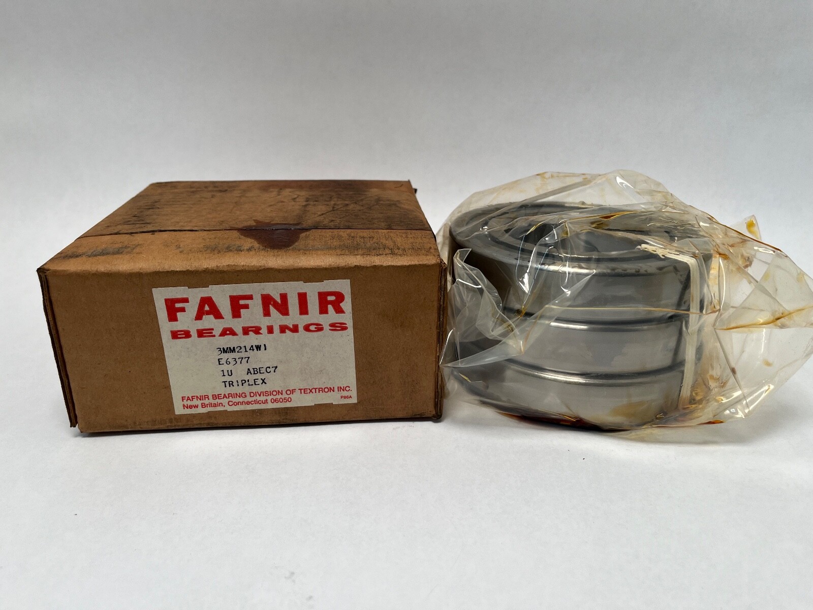 Fafnir 3MM214WI-TUL Bearing 70x125x24 mm 7214AC 3-MM-214-WI-TUL USA 3 Pcs