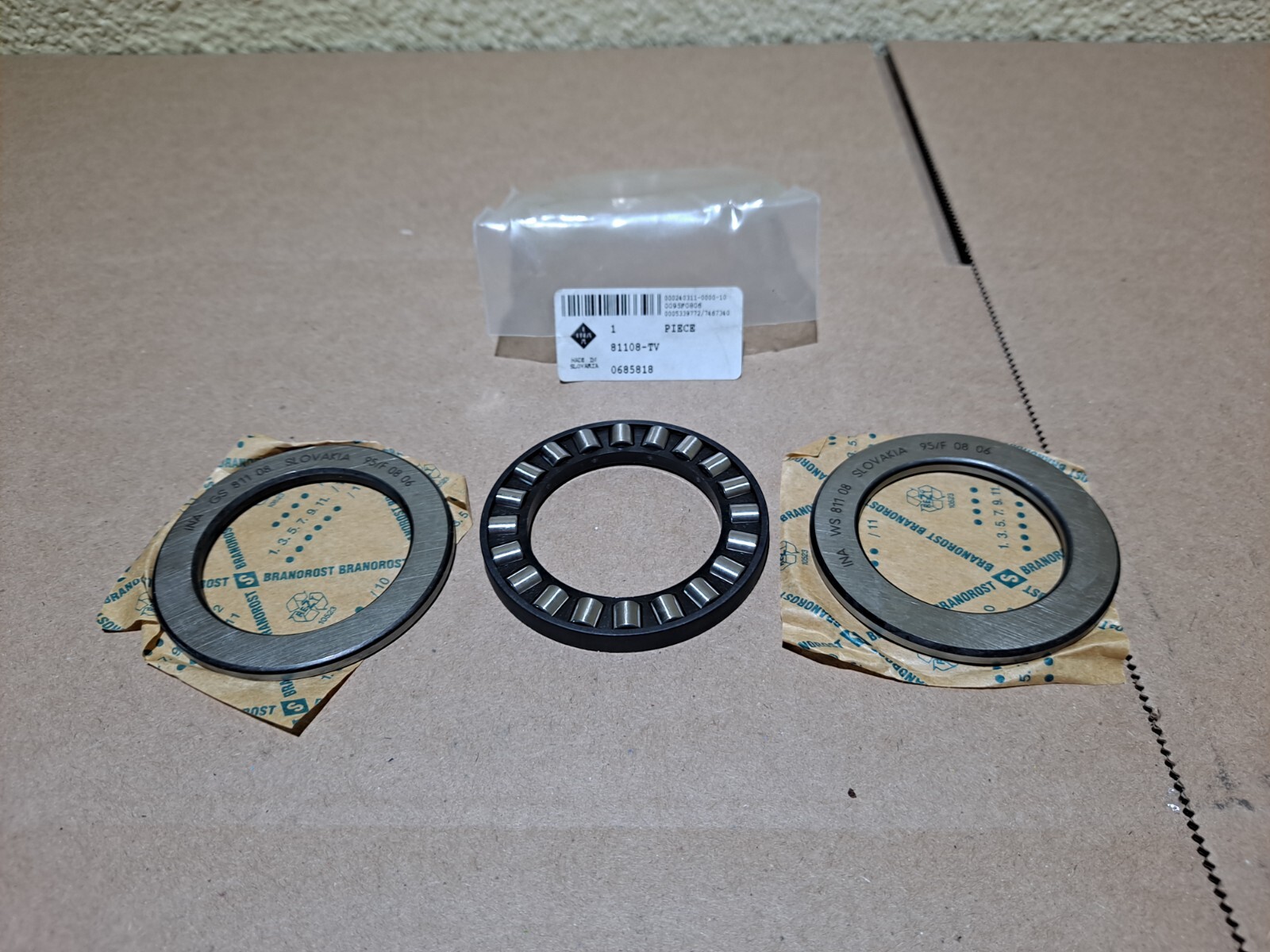 NEW INA 81108-TV THRUST ROLLER BEARING WS 811 08 GS 811 08 Fast Shipping