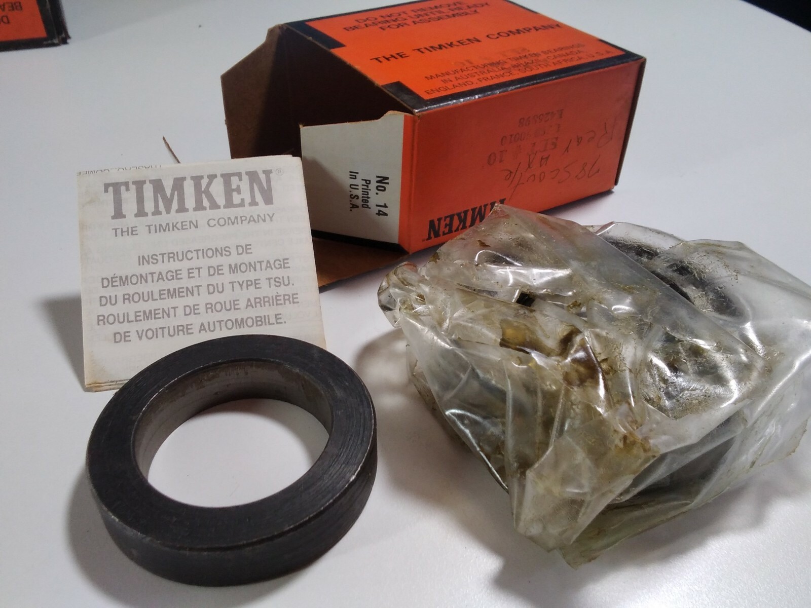 Timken U39990010 K42689 Tapered Roller Bearing NOS Vtg 1980s Quality Made in USA