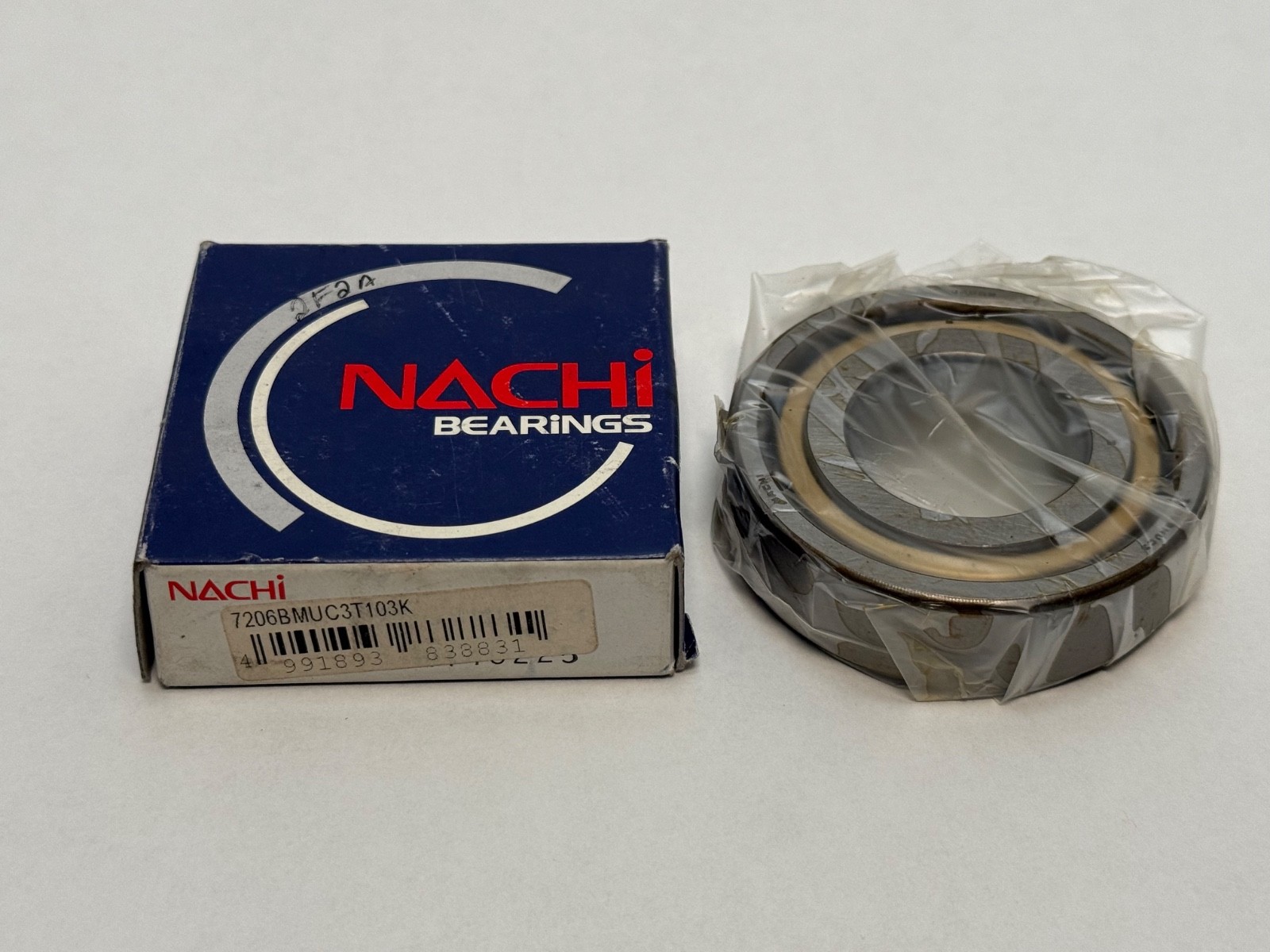 Nachi 7206BMUC3 Angular Bearing 30x62x16 mm 7206B 7206-B-MU-C3-T103K
