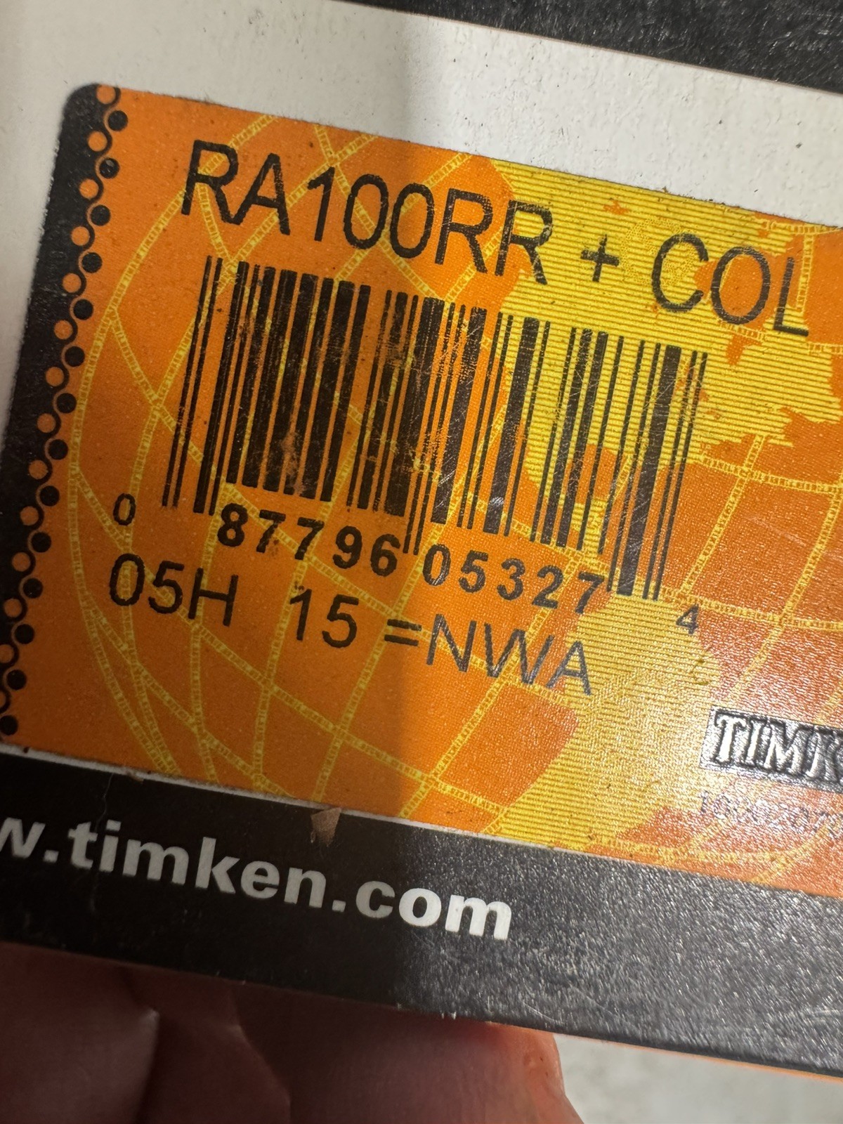 Timken Bearing #RA014RR, NOS, JFK-1550 – 6 bearings