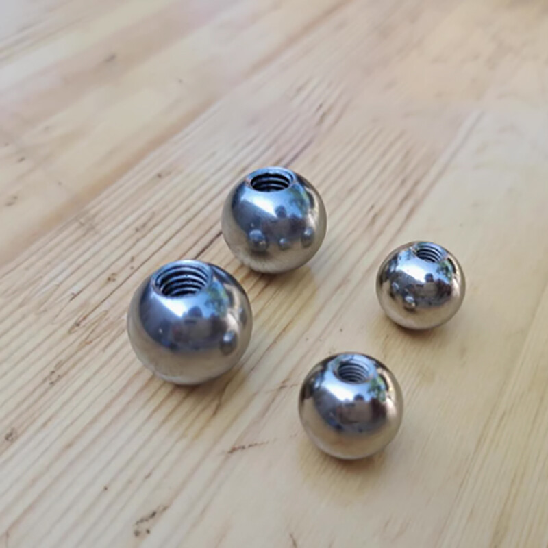 Stainless Steel Threaded Steel Beads Half Hole Steel Balls Metric Thread M2-M3