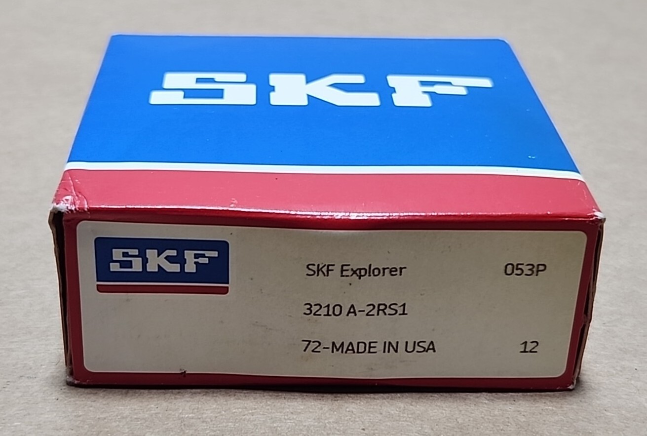 *FACTORY SEALED* SKF 3210 A-2RS1 Double Row Ball Bearing 1.969″ Bore + Warranty!