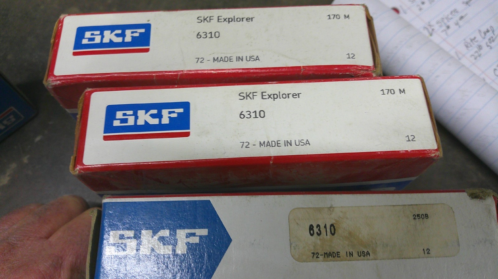 SKF 6310 BALL BEARING SINGLE ROW 50x110x27mm
