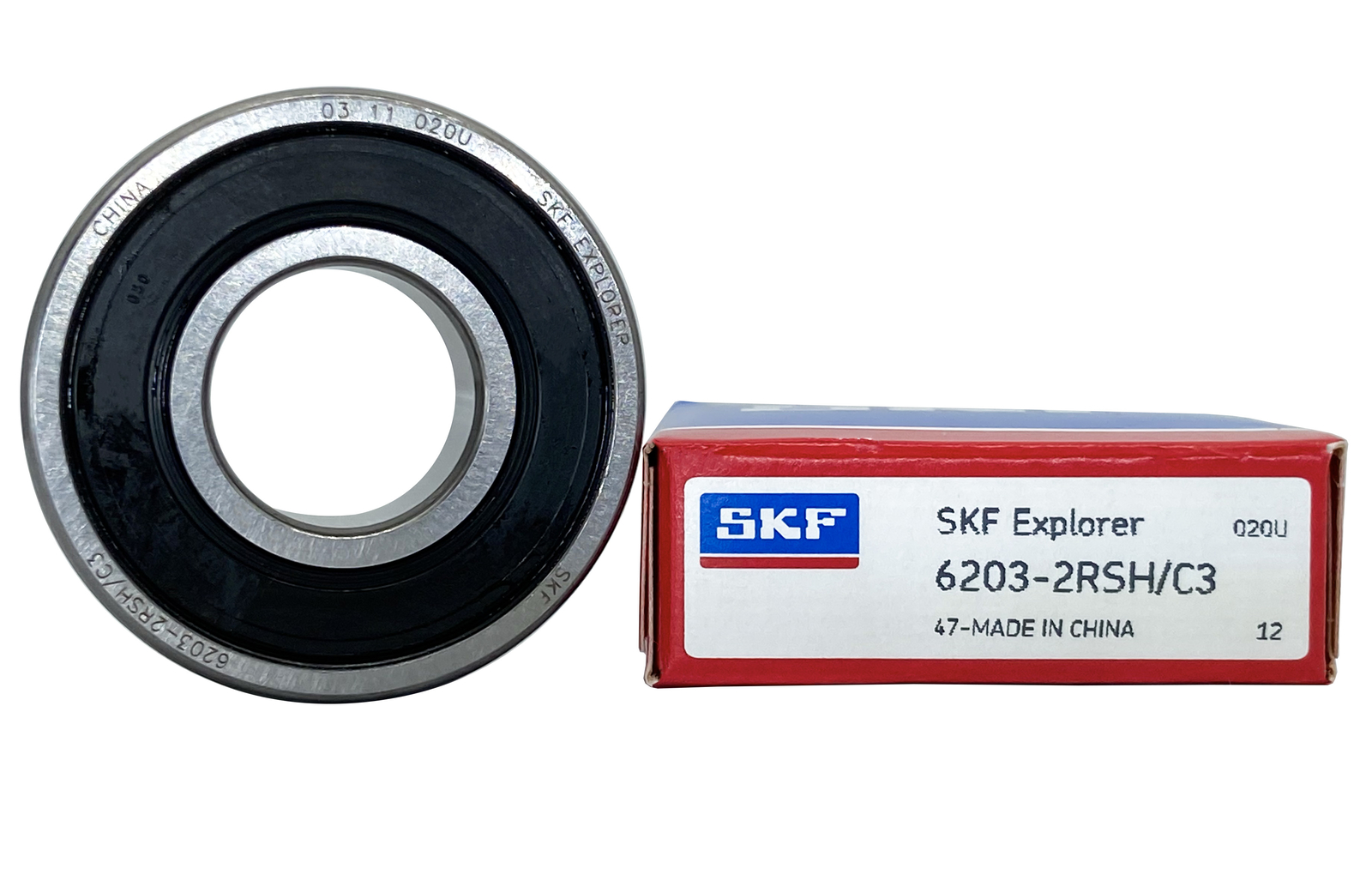 2PACK 6203-2RS C3 SKF Brand rubber seals bearing 6203-rs ball bearings 6203 rs