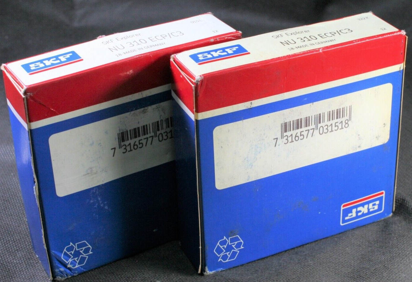 One SKF NU 310 ECP/C3 Cylindrical Roller Bearing 50 MM ID Germany NEW