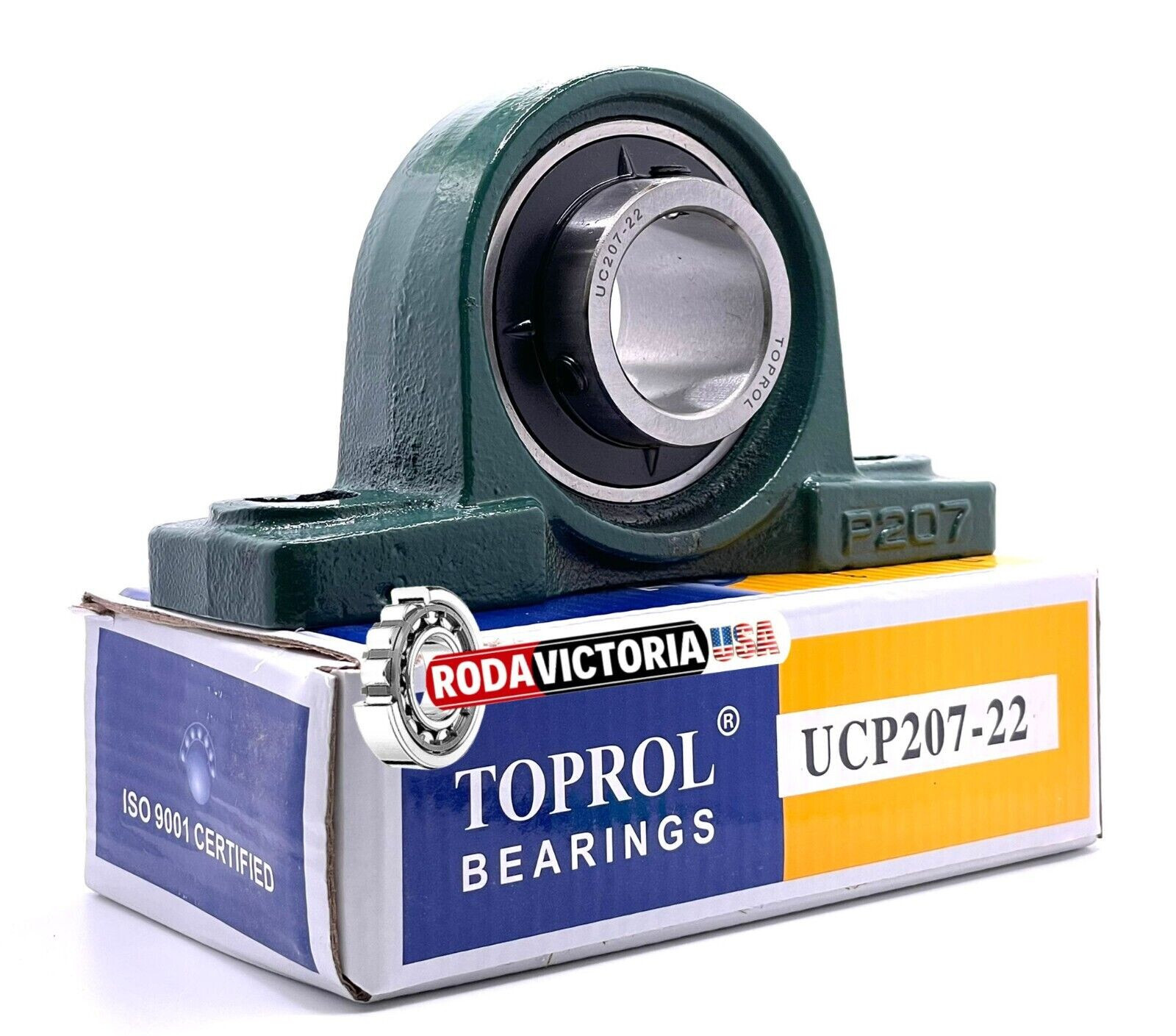 1 3/8″ Mounted Bearing UCP207-22 Iron Pillow Block Ball Bearings 1.375″inch TOPR