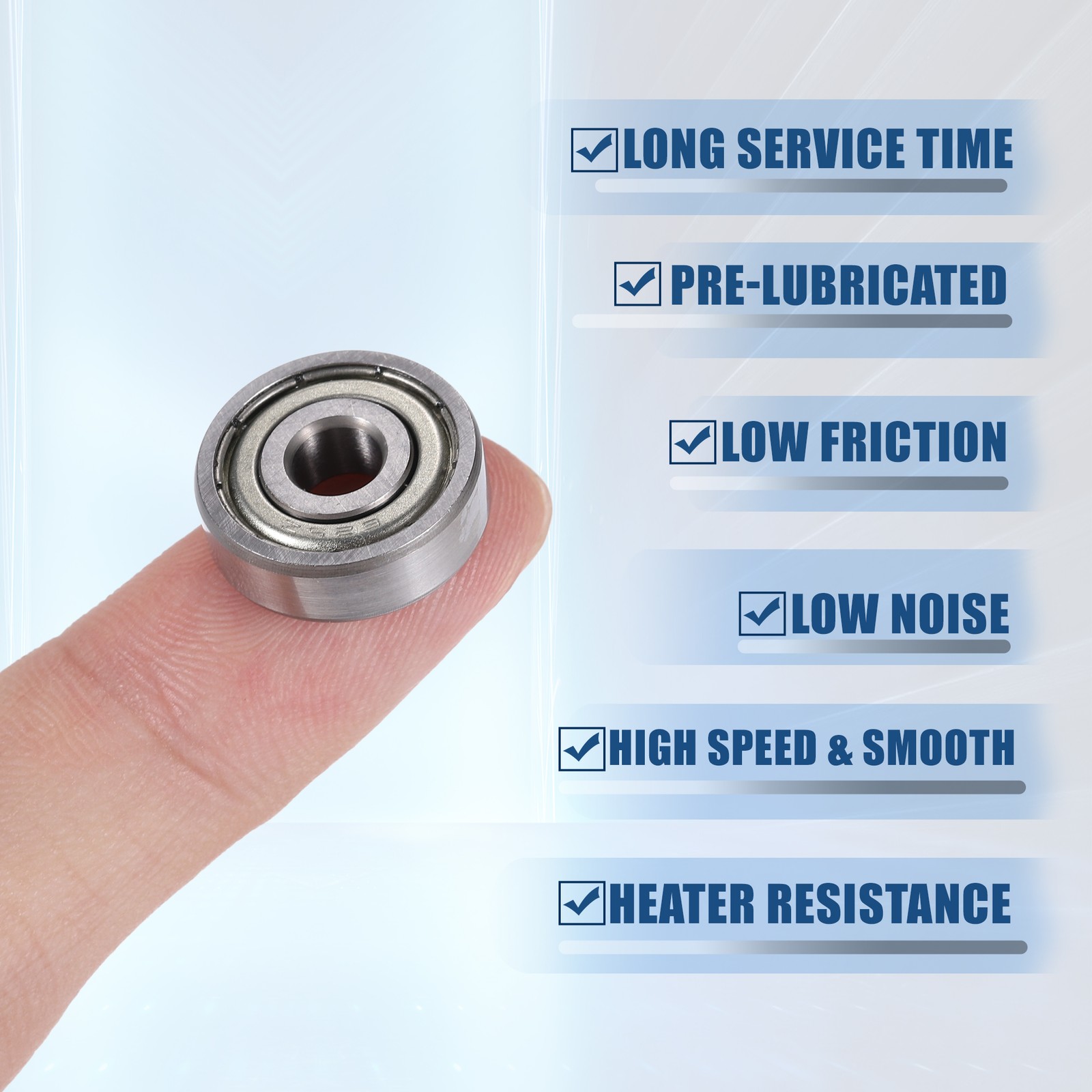 5 Pcs 625ZZ 5x16x5mm Double Metal Shield Single Row Deep Groove Ball Bearings