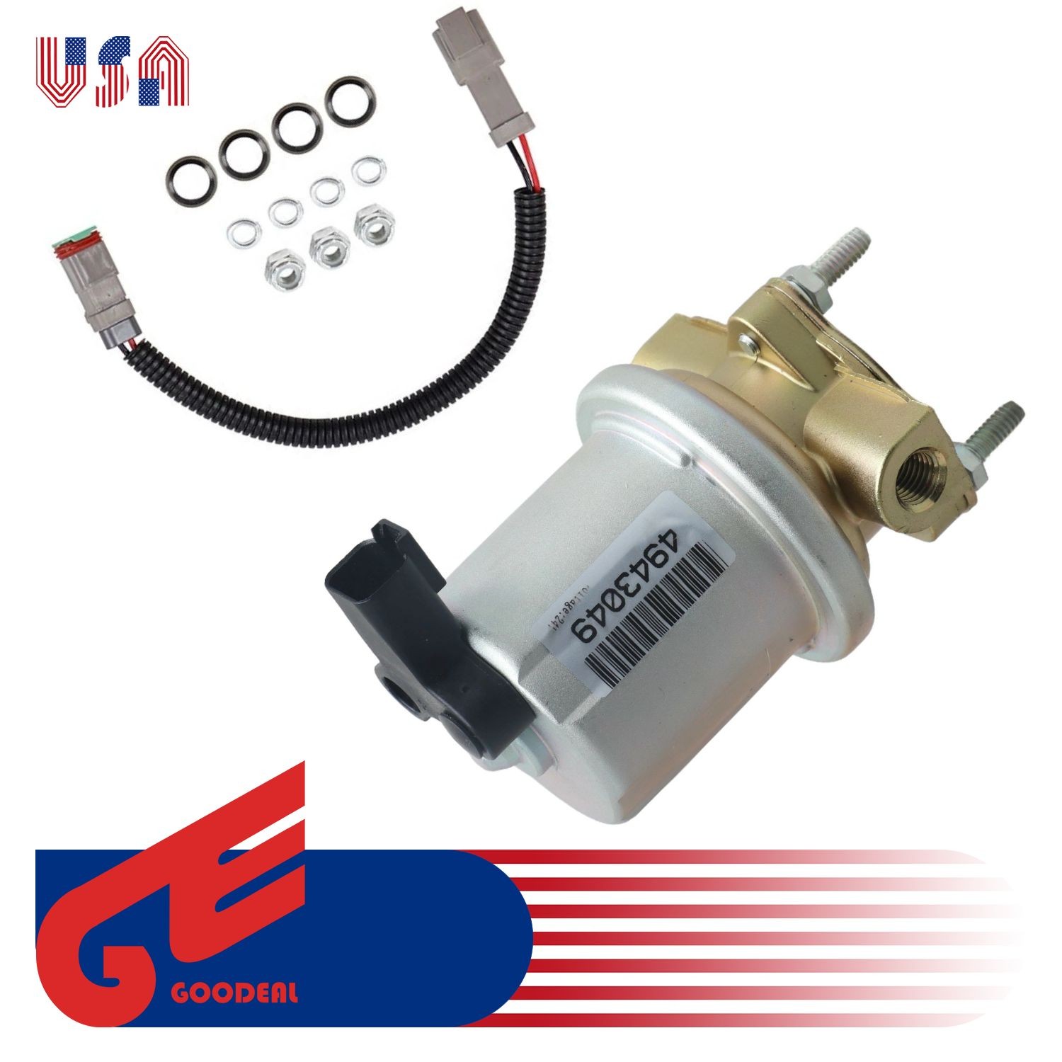 24V Fuel Lift Transfer Pump for Cummins QSB5.9 6B 5.9L Diesel Engine