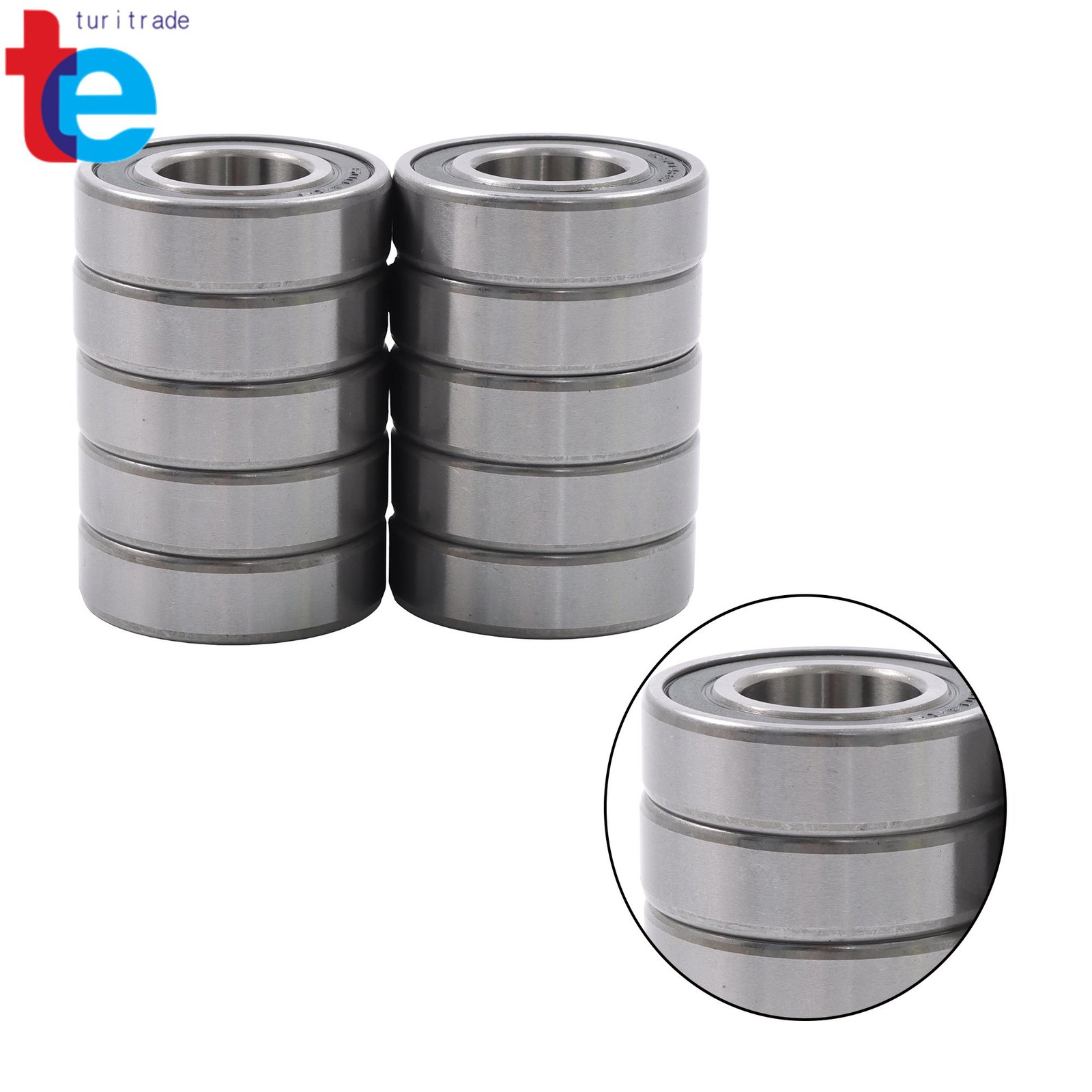 6004-2RS C3 Ball Bearings 10 Pack 20mm ID 42mm OD 12mm Wide Premium Sealed