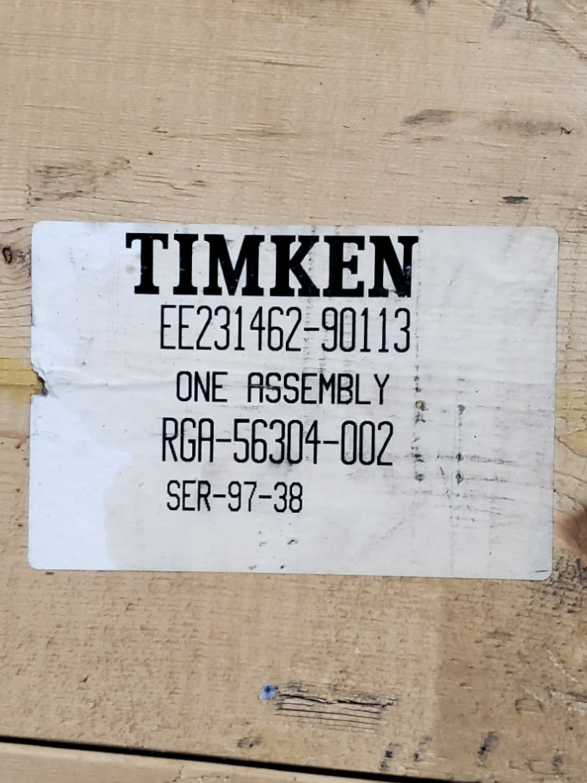 Timken EE231462-90113 Tapered Roller Bearing Assembly 19-3/4″OD 14-5/8″BD 6-1/8″