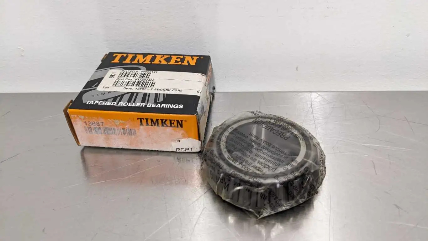 Timken 13687 Tapered Roller Bearing 1-1/2″ ID .75″ Wide 1.75″ B-OD 1.89″ F-OD