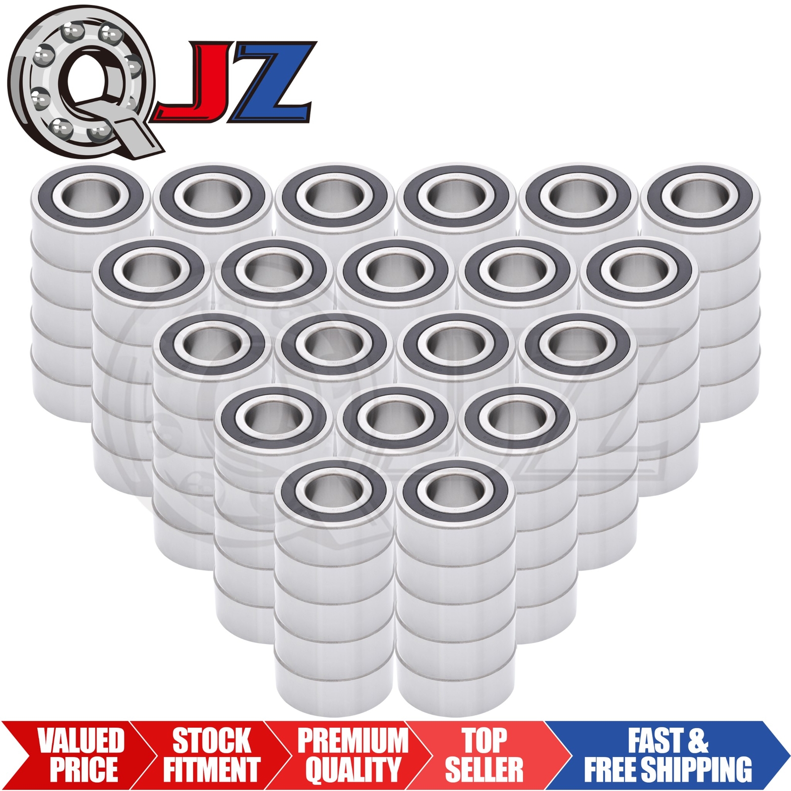 [Qty.100] 5311-2RS Angular Contact Ball Bearing [55mm ID x 120mm OD x 49.2mm W]
