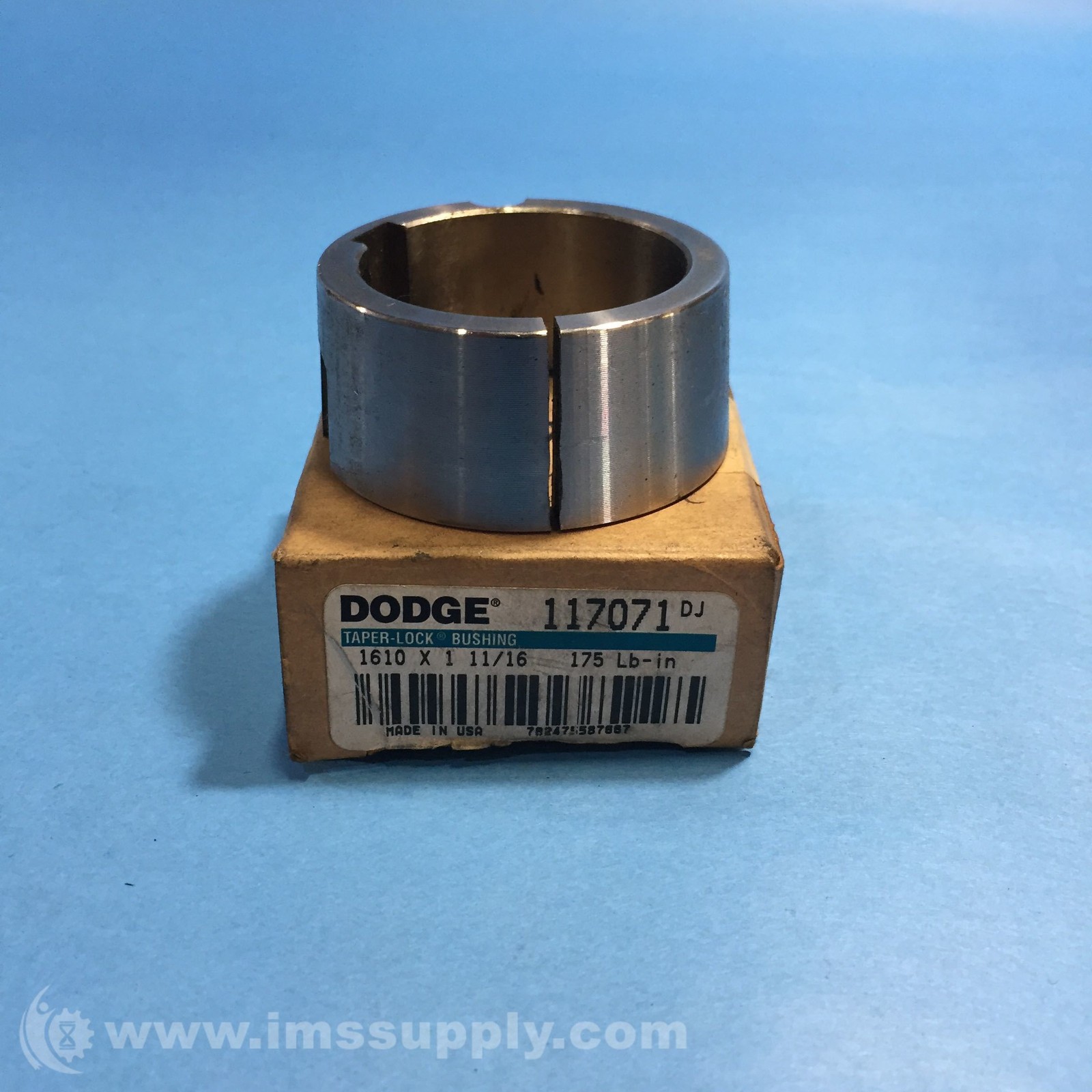 Dodge 117071 Taper-Lock Bushing, 1610 Series, 1.6875" Bore FNOB