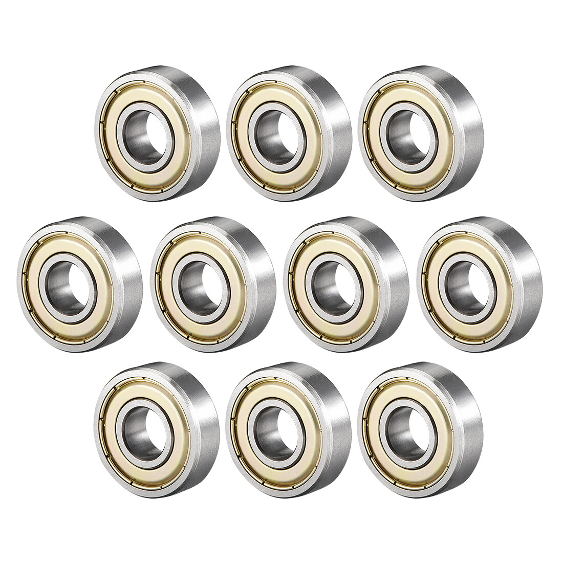 10Pcs 6000ZZ Ball Bearings Double Shield 10mm ID 26mm OD 8mm Thick Carbon Steel