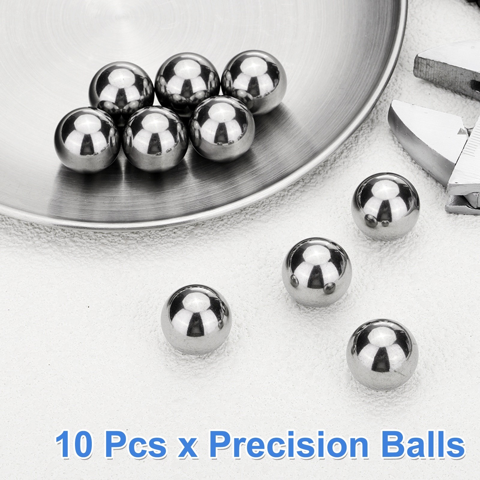 10Pcs Bearing Balls, 19.05mm Diameter 304 Stainless Steel G200 Precision Ball