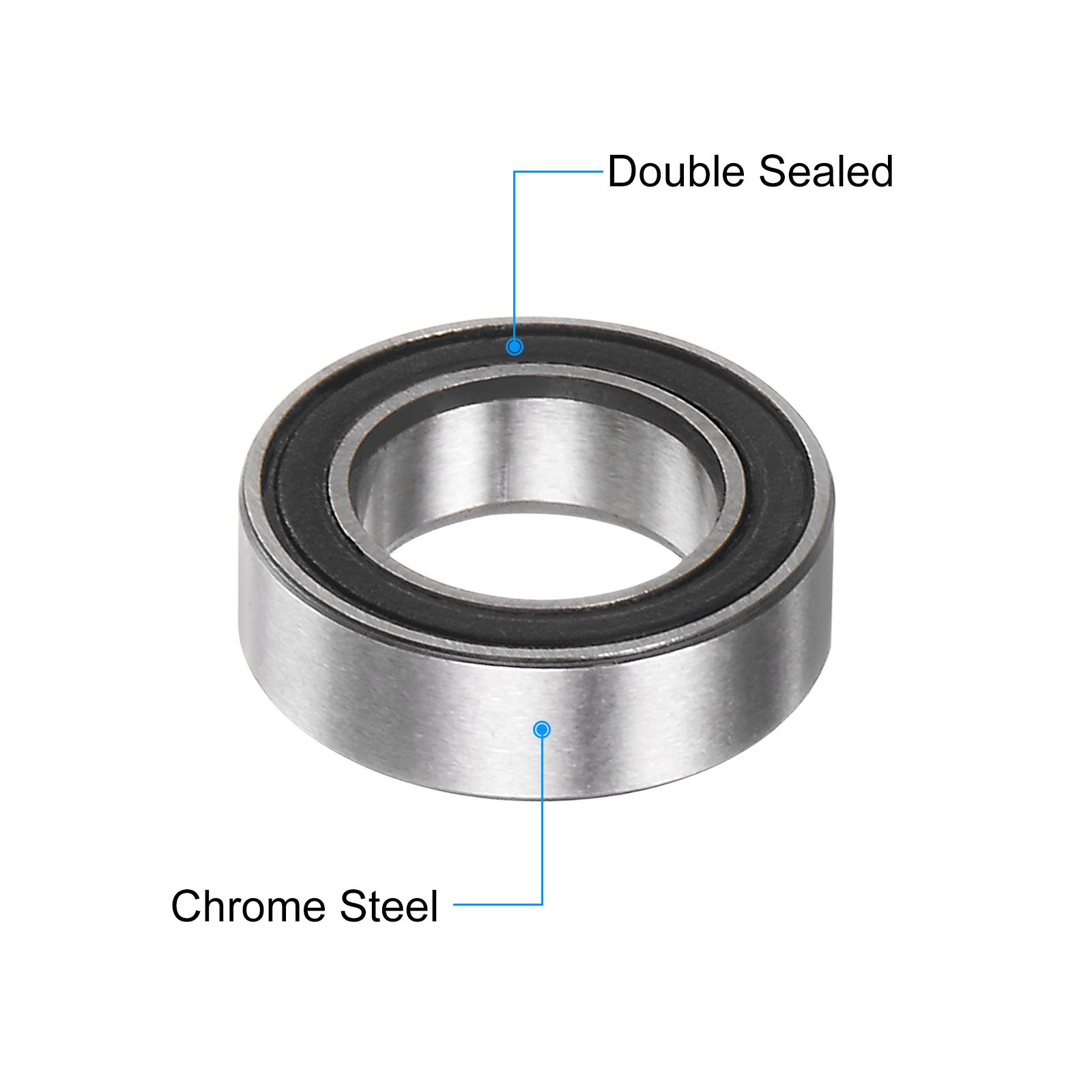 20pcs MR106-2RS 6x10x3mm Chrome Steel Mini Bearing Double Sealed ABEC3