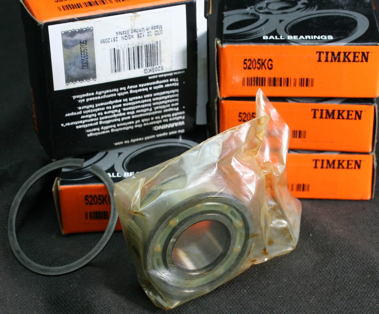 One (1) Timken 5205 KG Angular Contact Bearing 25 MM ID USA New