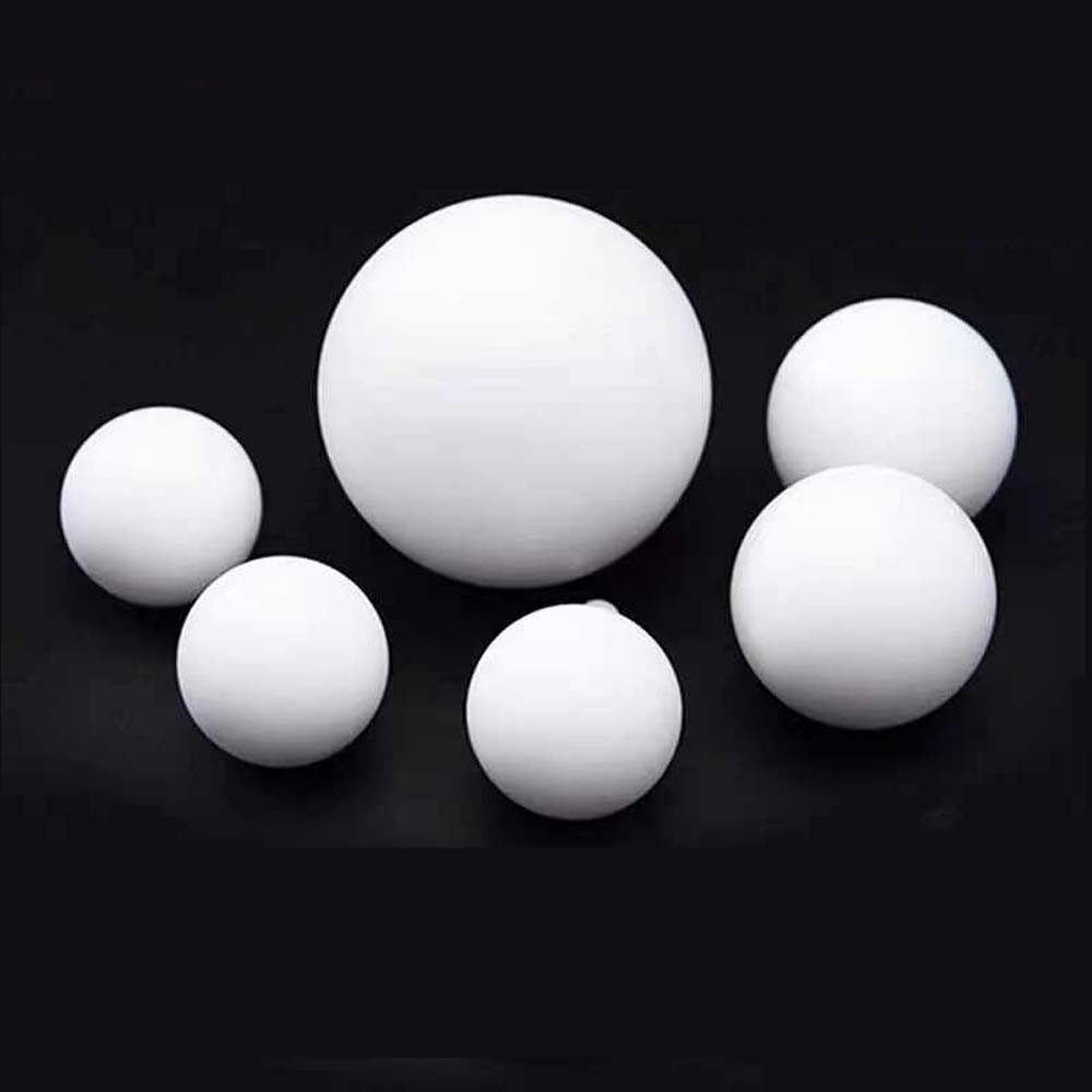 Solid PTFE Plastic White Balls Dia 3-63mm Diaphragm Pumps Seal Balls Valve Balls