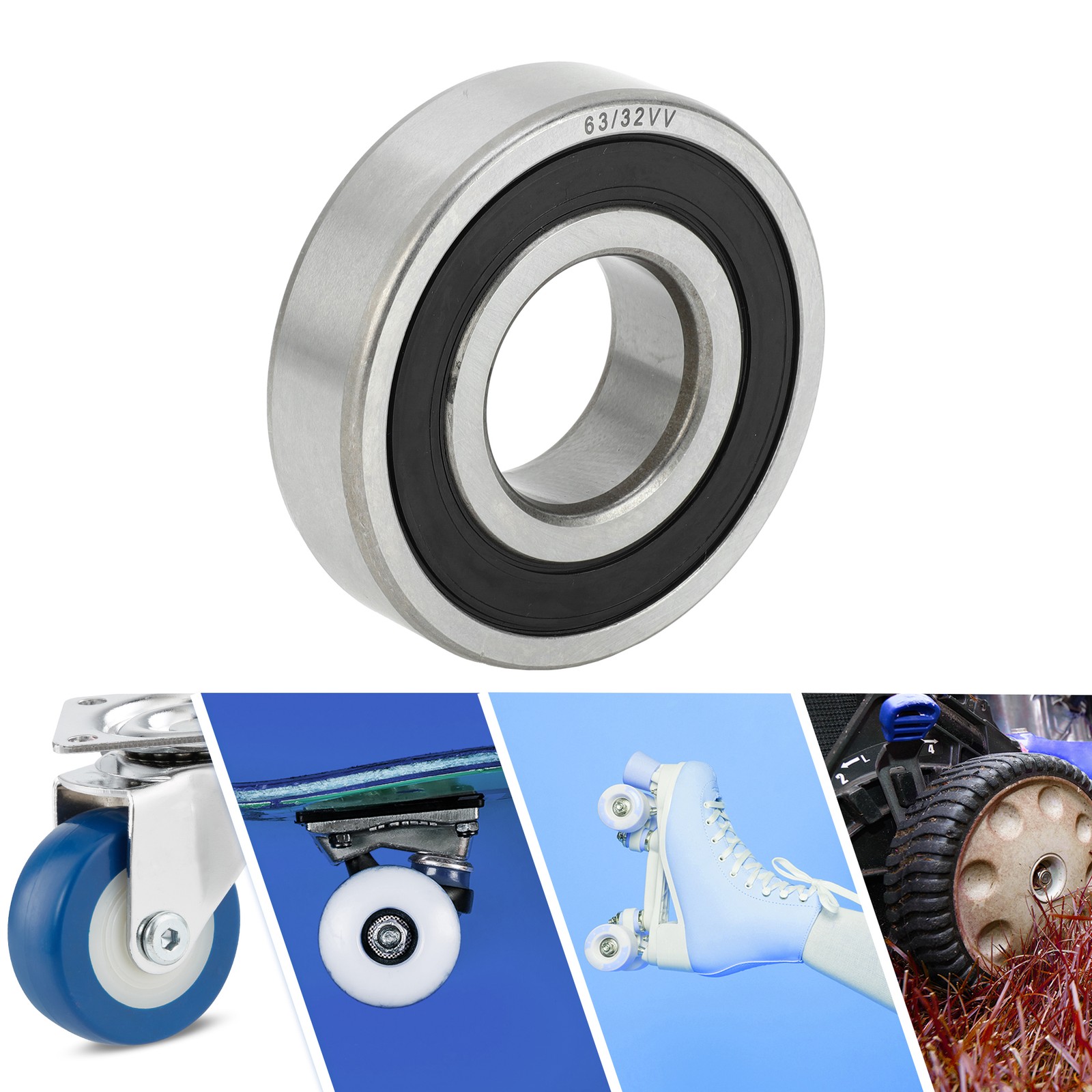 63/32VV Deep Throat Ball Bearings 32x75x20mm 1pc Skateboard Wheel
