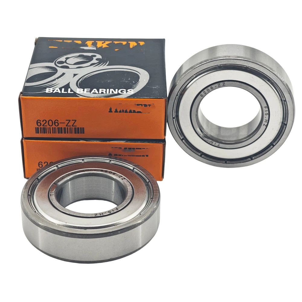 2PACK Fits TIMKEN 6206-ZZ 30X62X16MM Double Metal Seal Bearings