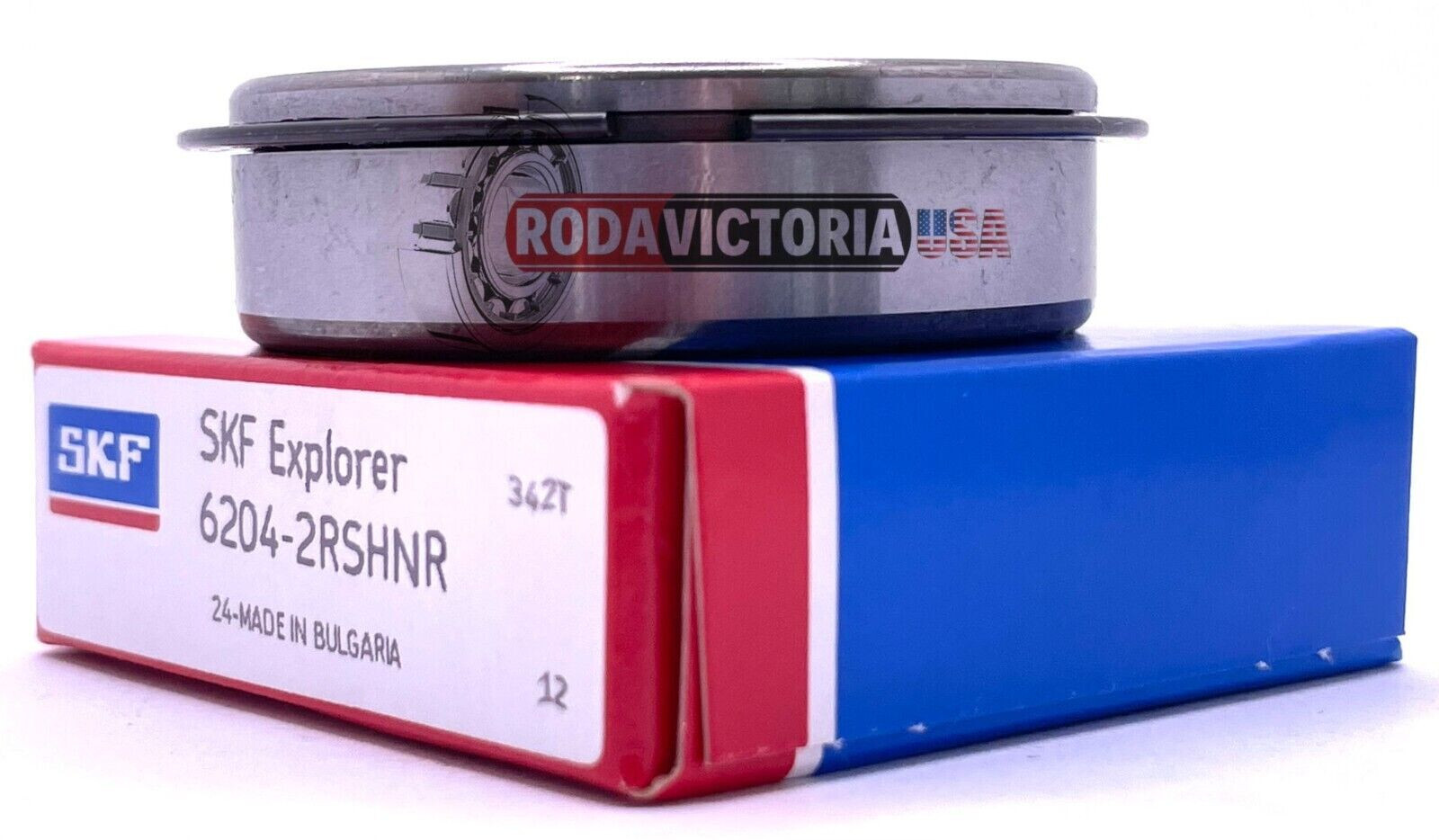6204 2RSH NR 20x47x14mm SKF RUBBER SEALED Groove Ball Bearing + SNAP RING
