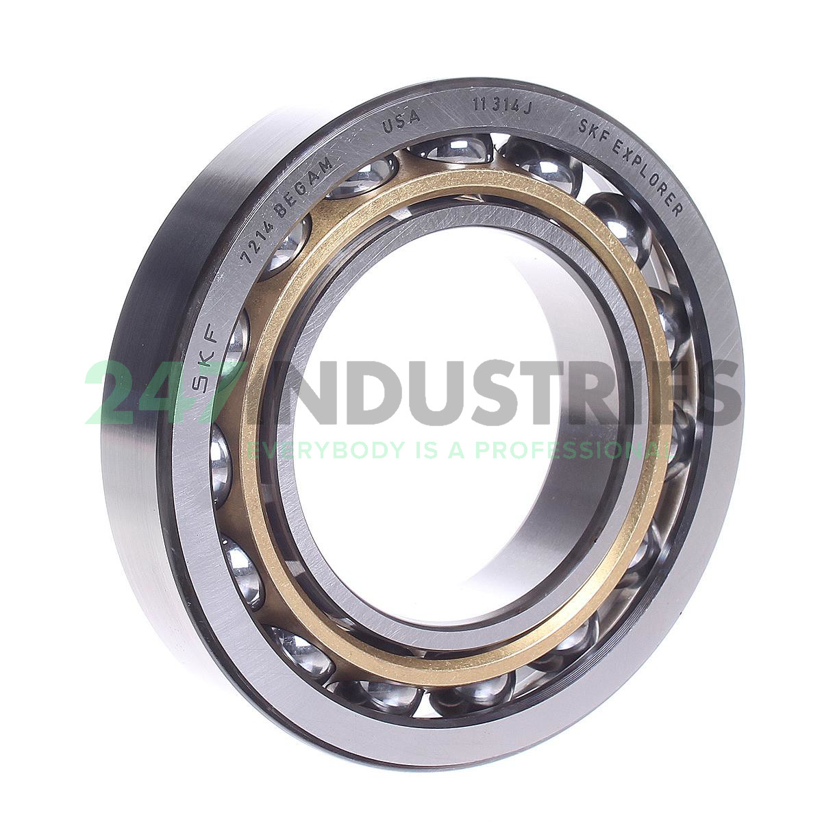 7214BECBM SKF 70 x 125 x 24 mm ANGULAR CONT. BALL SINGLE ROW