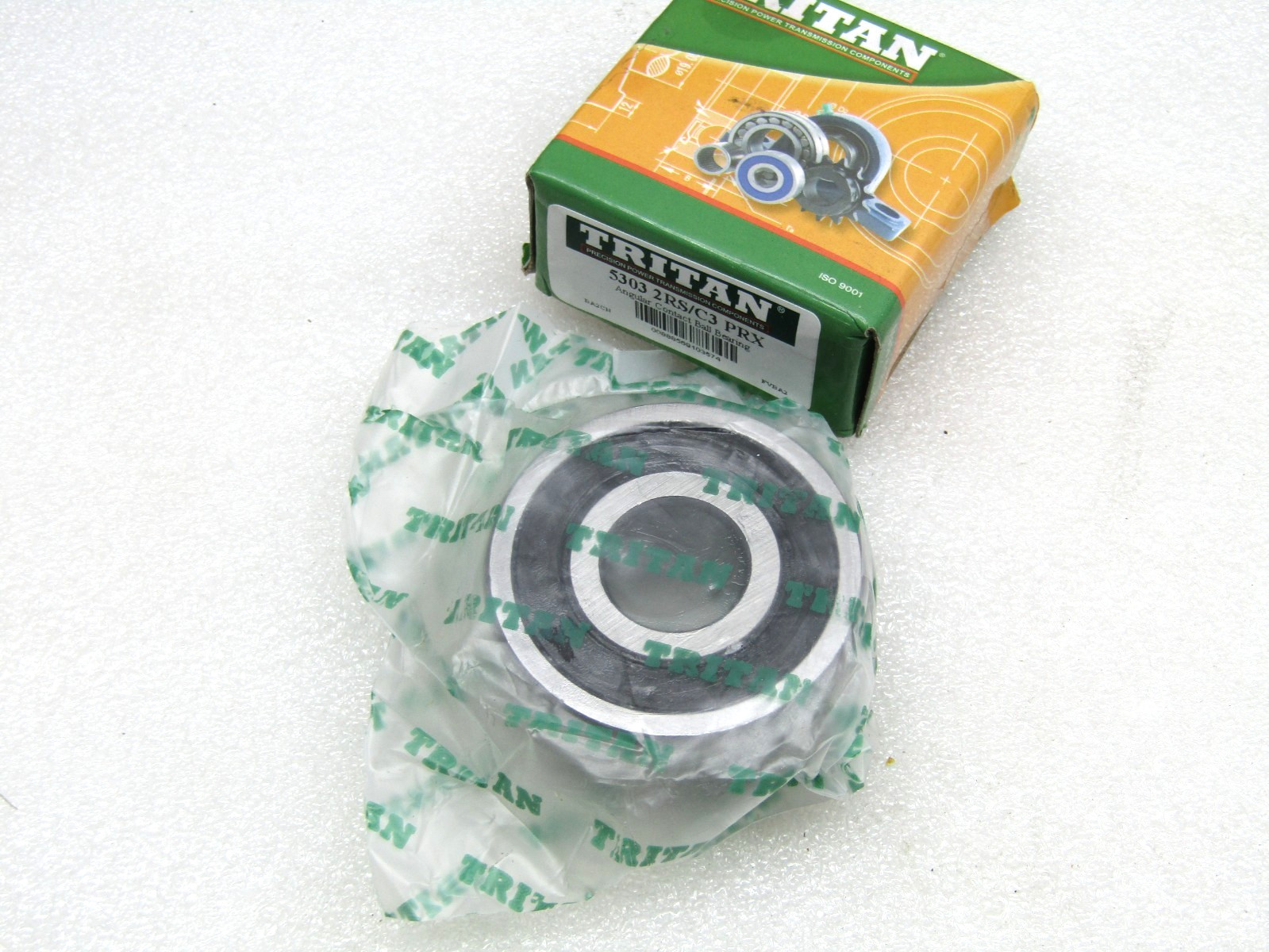 Tritan 5303-2RS C3 17mm X 47mm X 22.2mm (7/8″) Sealed Angular Contact Bearing