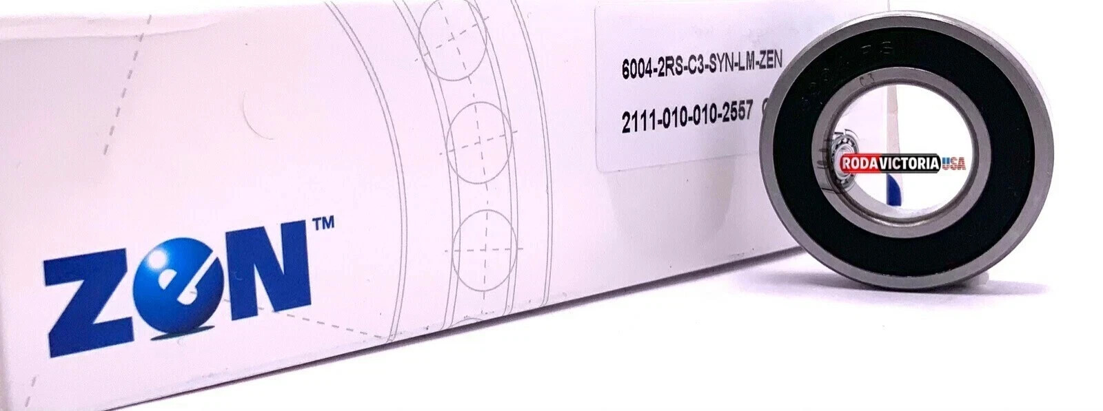 ZEN 6005 2RS 1″ Ball Bearing Rubber Sealed Special Bore 25.4 mm 25.4x47x12 mm