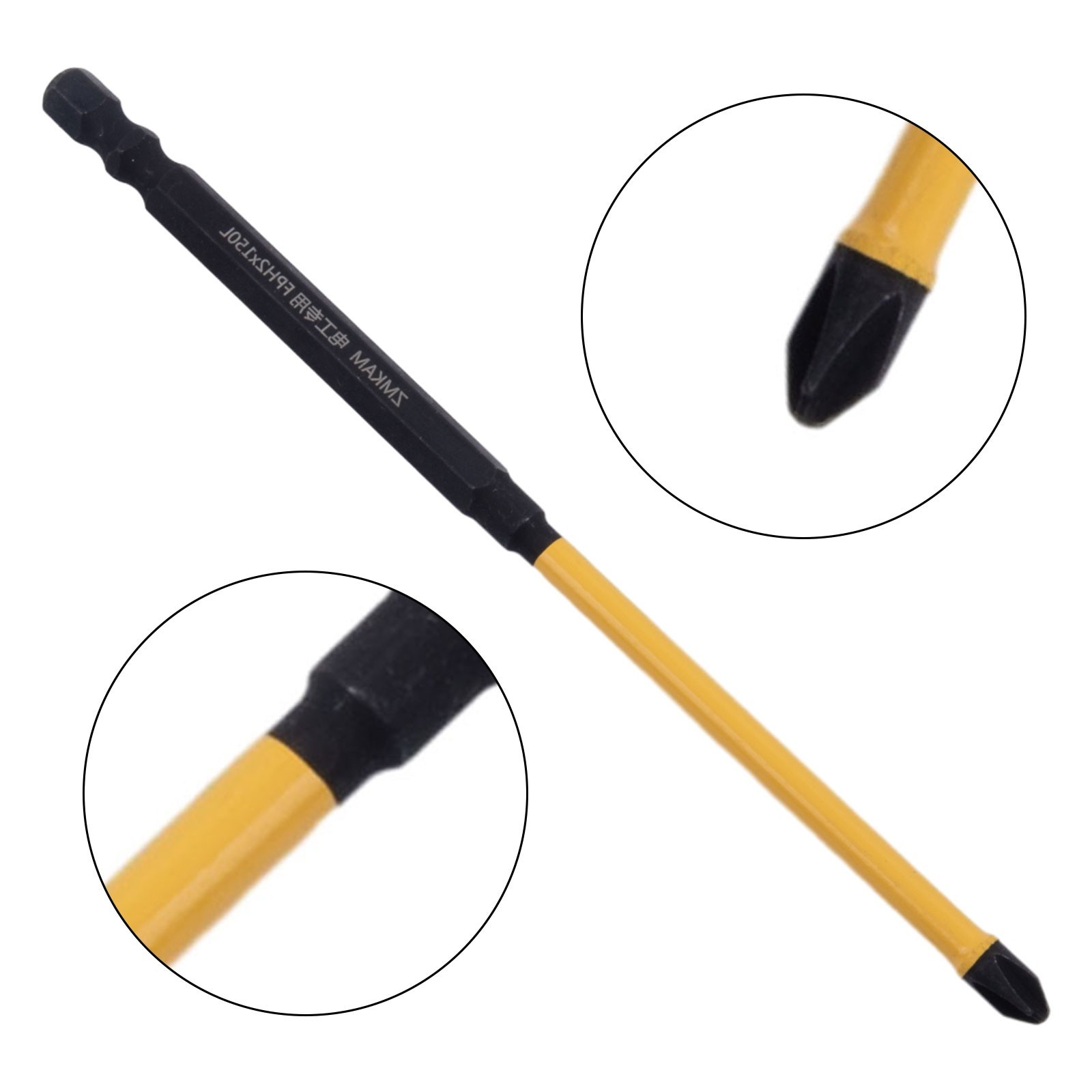 Rust Resistant Magnetic Screwdriver Bit Set FPH2 for S 2 Alloy Steel 65 110