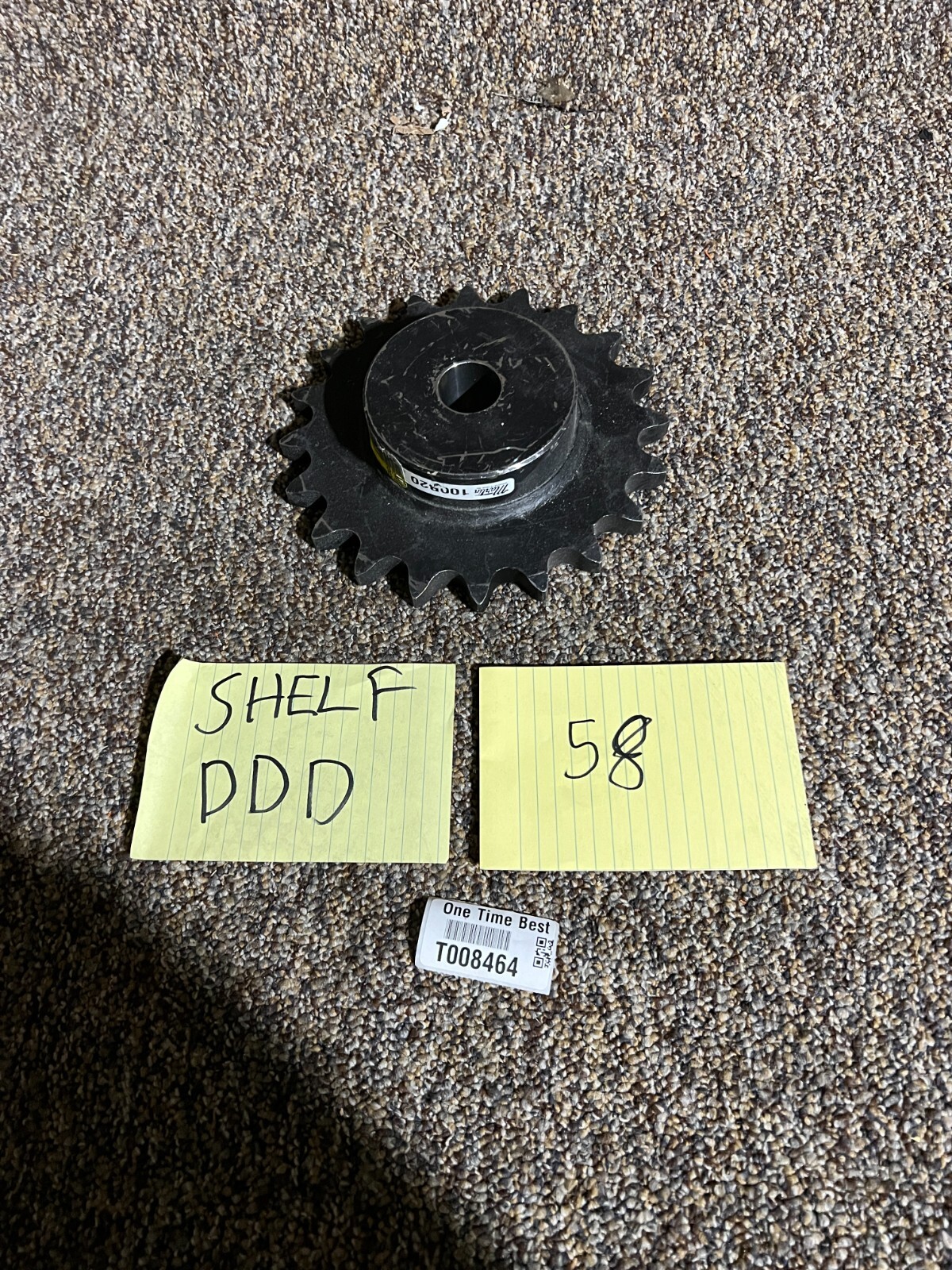 Martin 100B20 Sprocket Roller Black Welded 20 Teeth Steel Material
