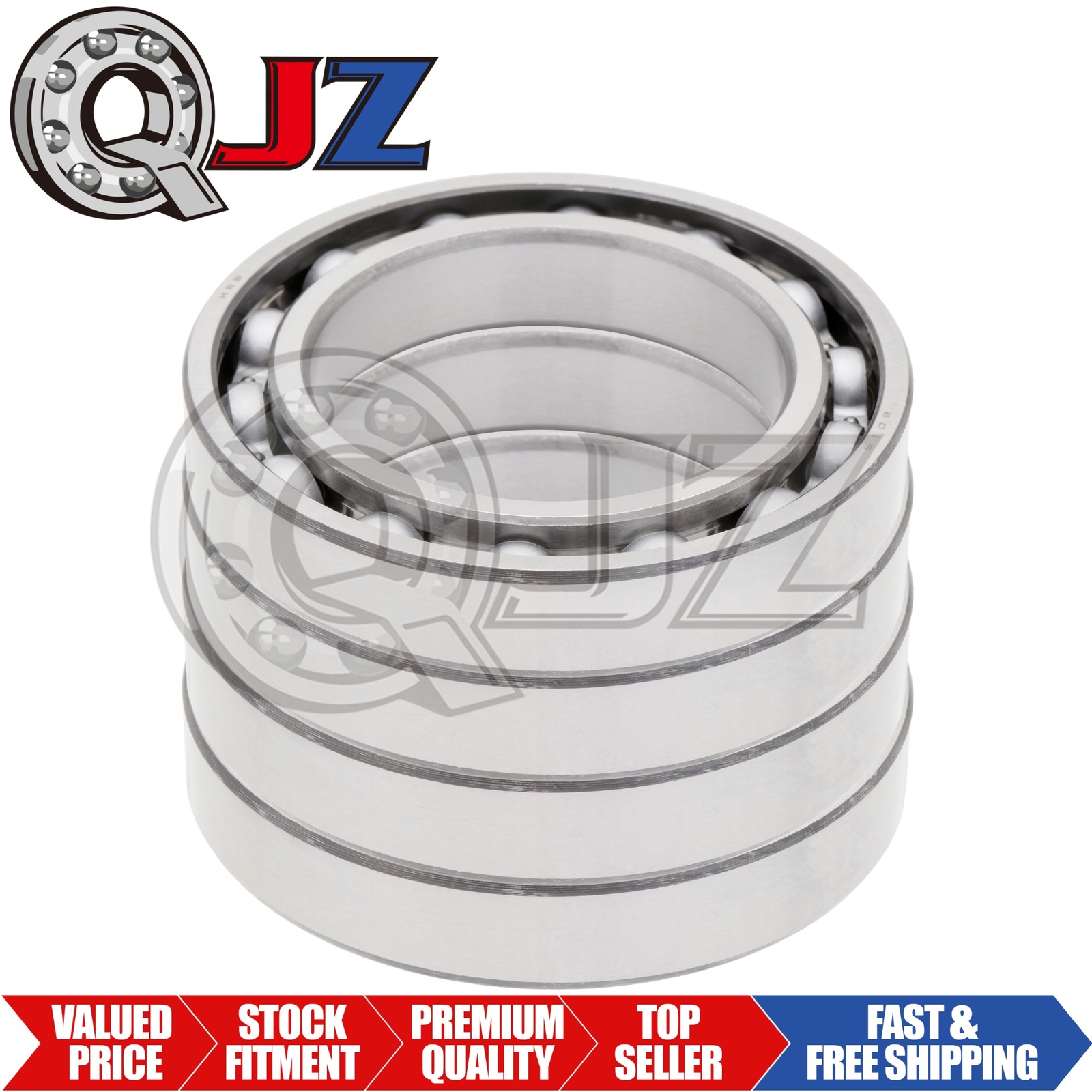 [Qty.4] 6015-OPEN Radial/Deep Groove Ball Bearing [75mm ID x 115mm OD x 20mm W]