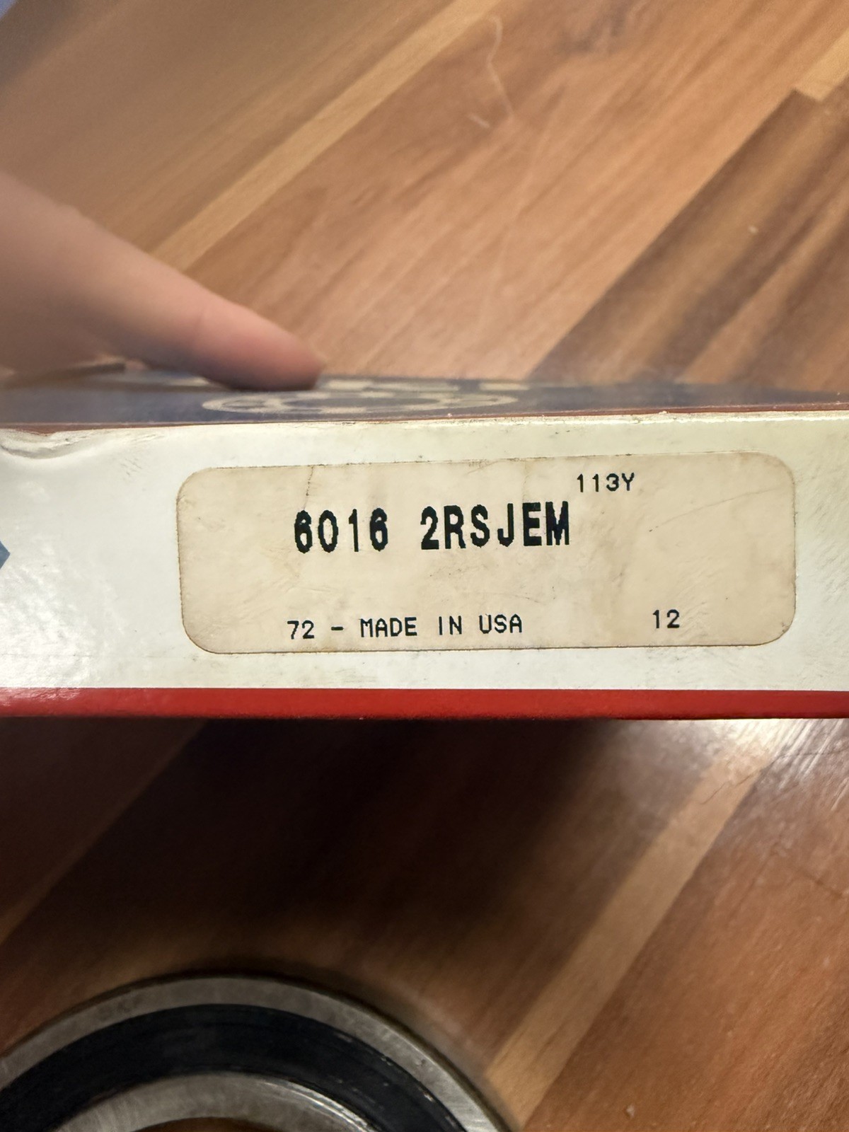 NEW IN BOX! SKF RADIAL DEEP GROOVE BALL BEARING 6016-2RSJEM