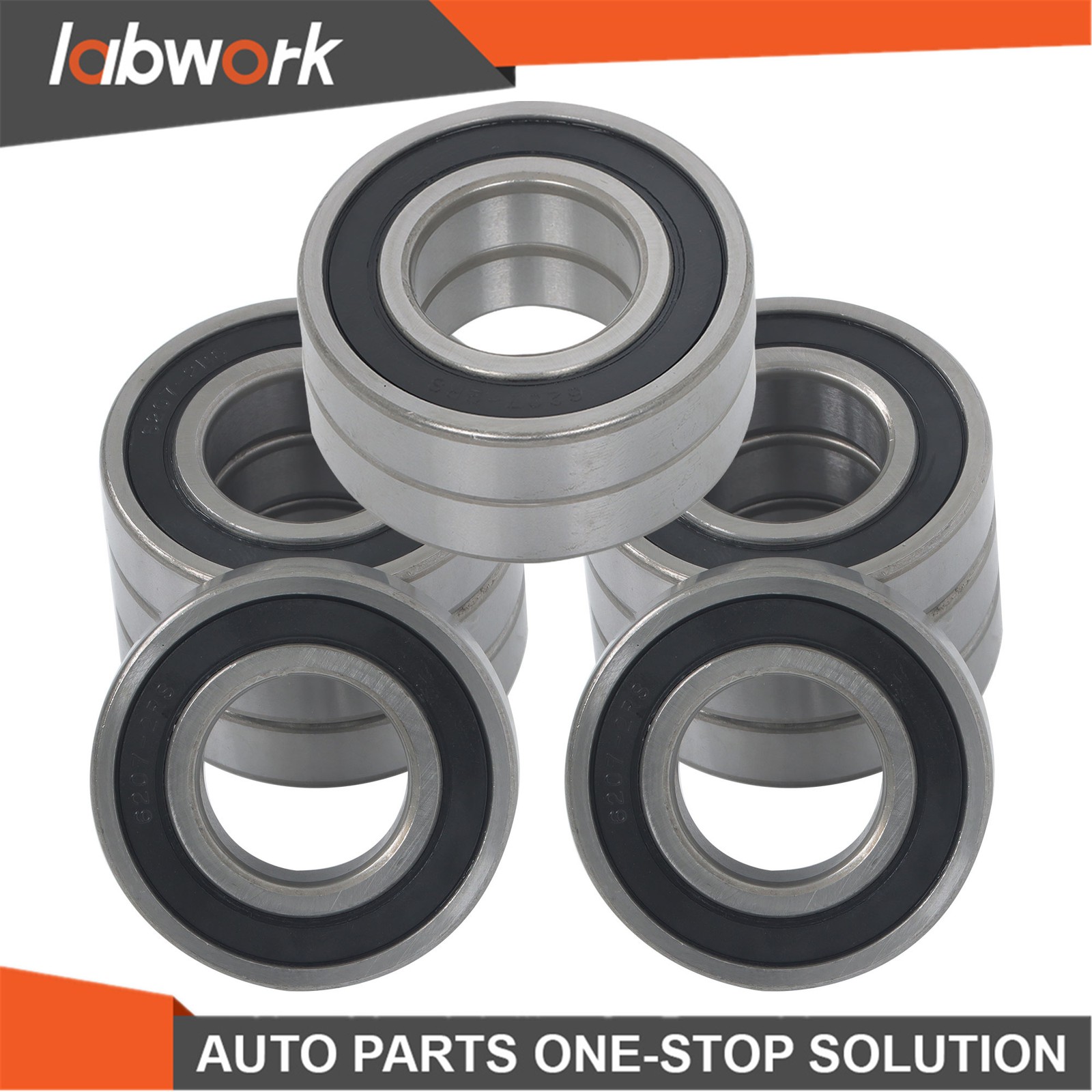 Labwork 6207-2RS Deep Groove Bearings 10Pack 35mm x72mm x17mm Sealed