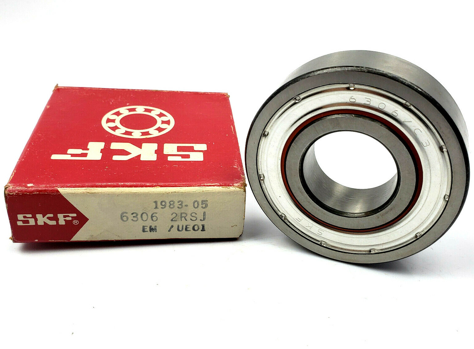 NEW SKF 6306 2RSJEM (C3) DEEP GROOVE RADIAL BALL BEARING