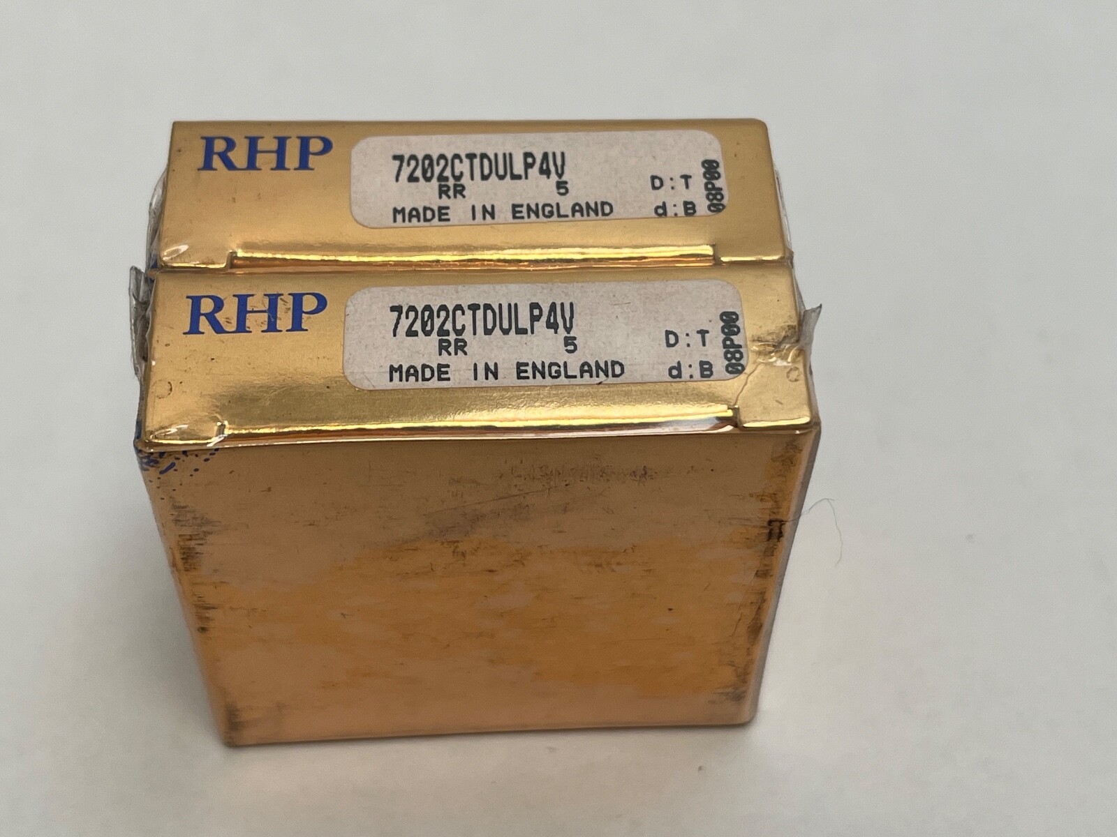 RHP 7202CTDULP4V Angular Bearing 15x35x11 mm 7202-C-T-DUL-P4V England 2 Pcs