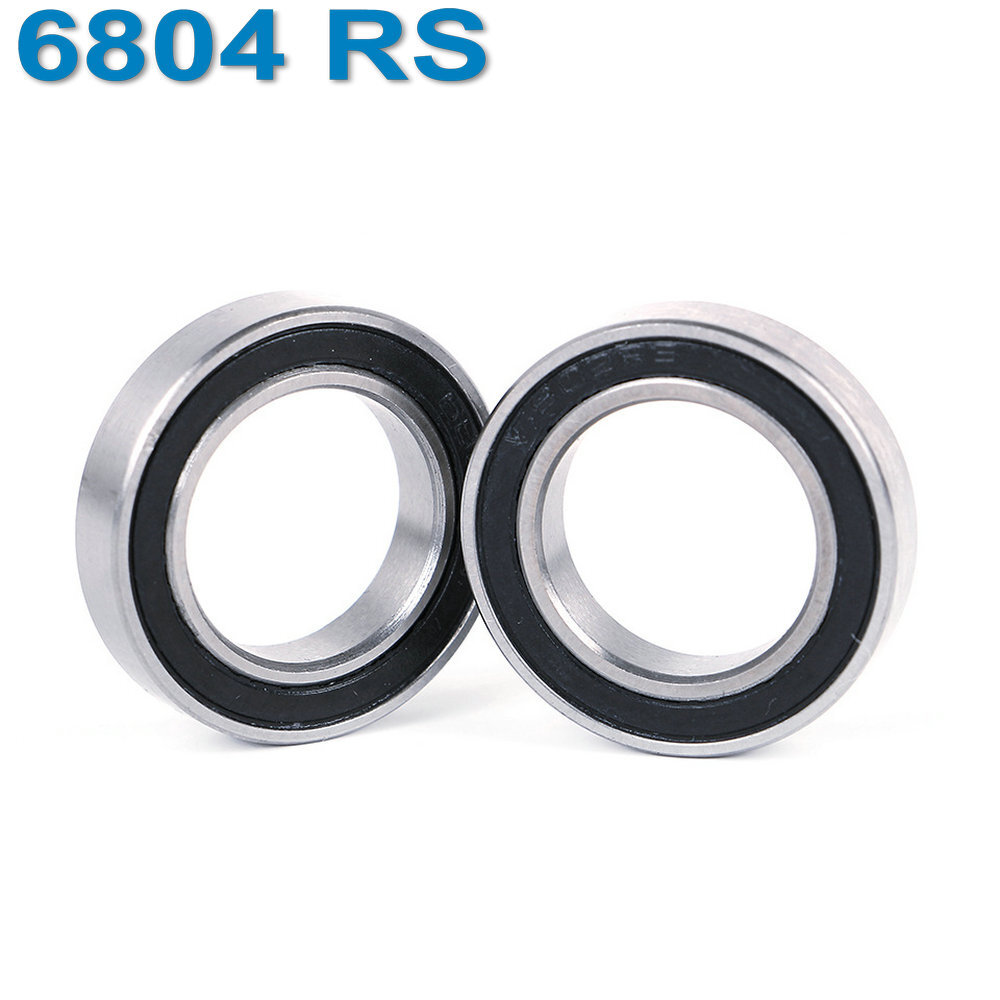 2 PCS 6804-2RS (20x32x7 mm) Bicycle Ceramic Si3N4 Rubber Sealed Bearing Bearings