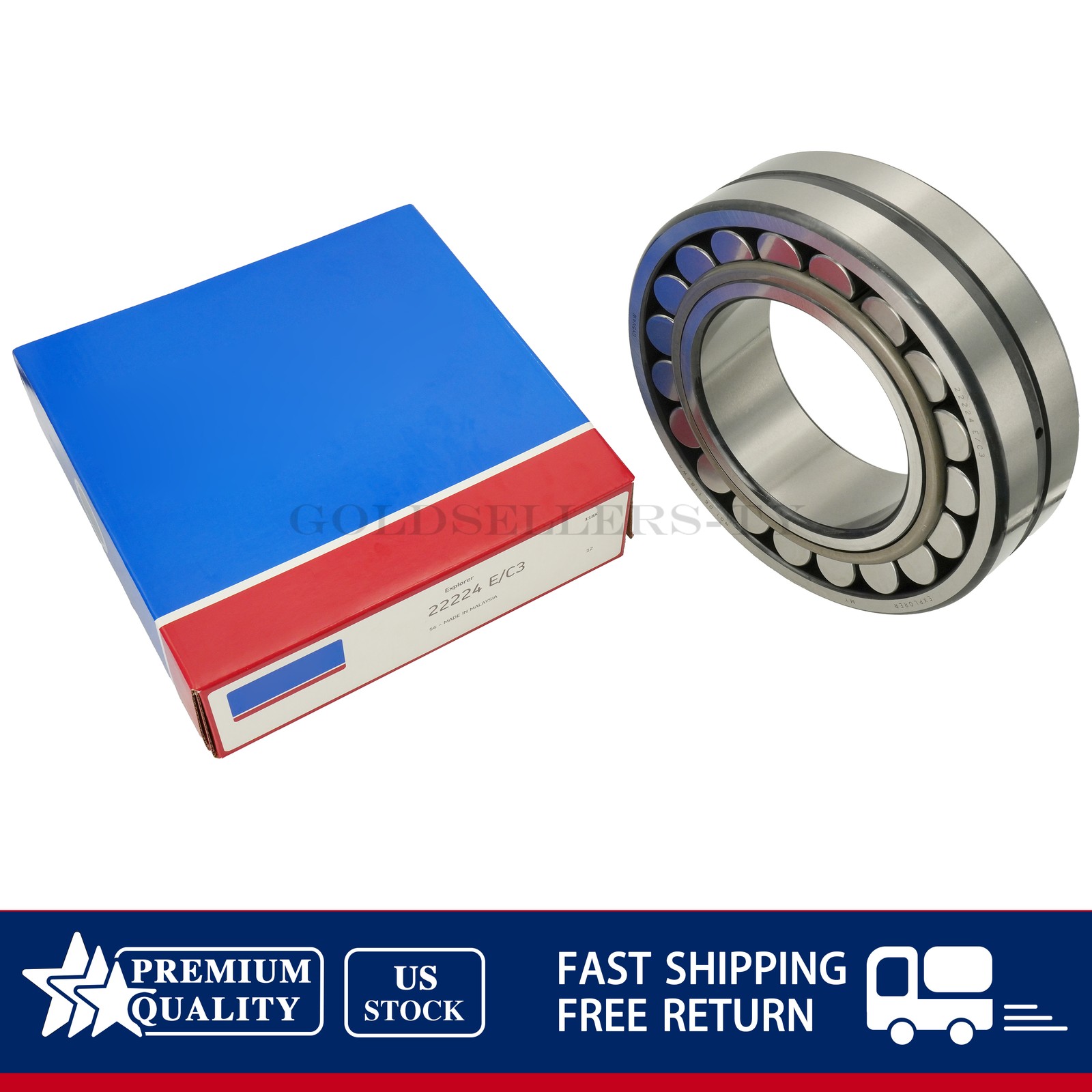 NEW For SKF Spherical Roller Bearing 22224 E/C3 120×215×58 mm