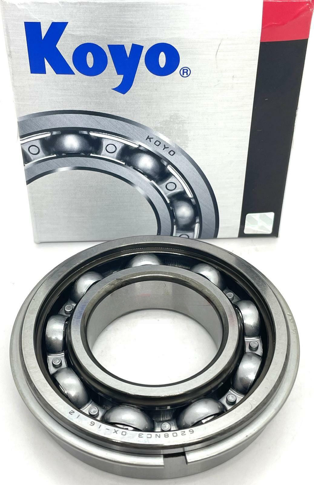 KOYO 6208 NR C3 BALL BEARING, OPEN TYPE, NO SEALS + SNAP RING 40x80x18mm