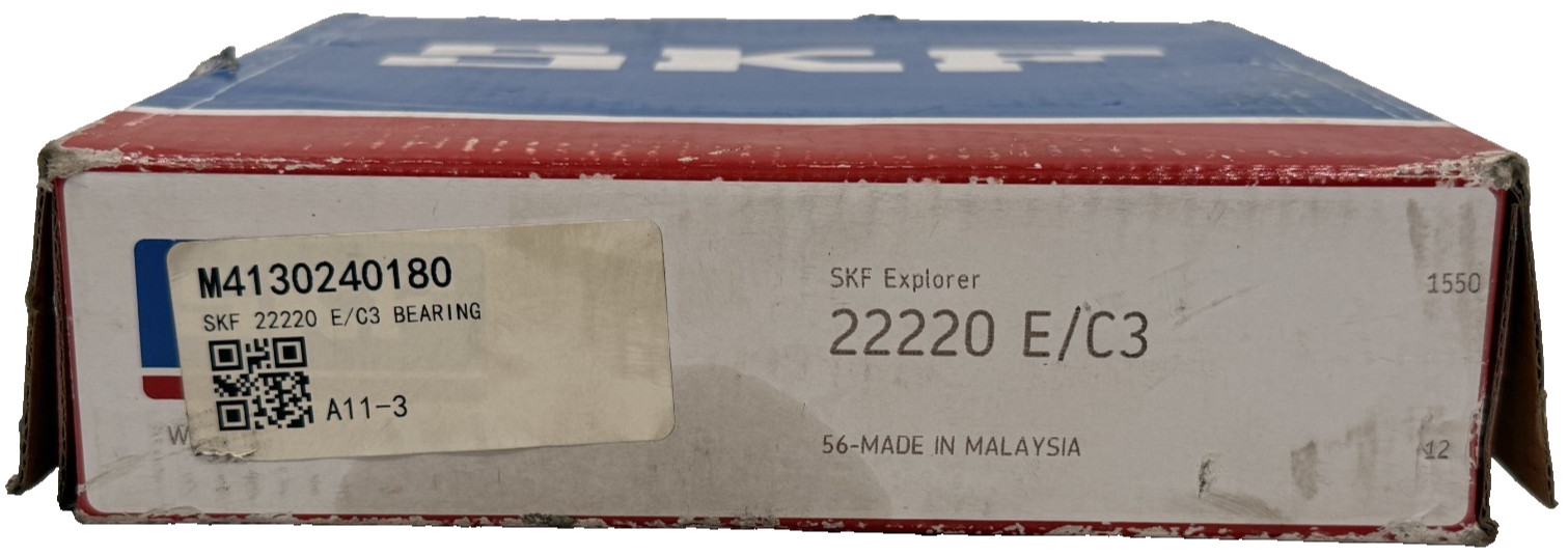 NEW SKF 22220 E C3 SPHERICAL ROLLER BEARING 22220EC3