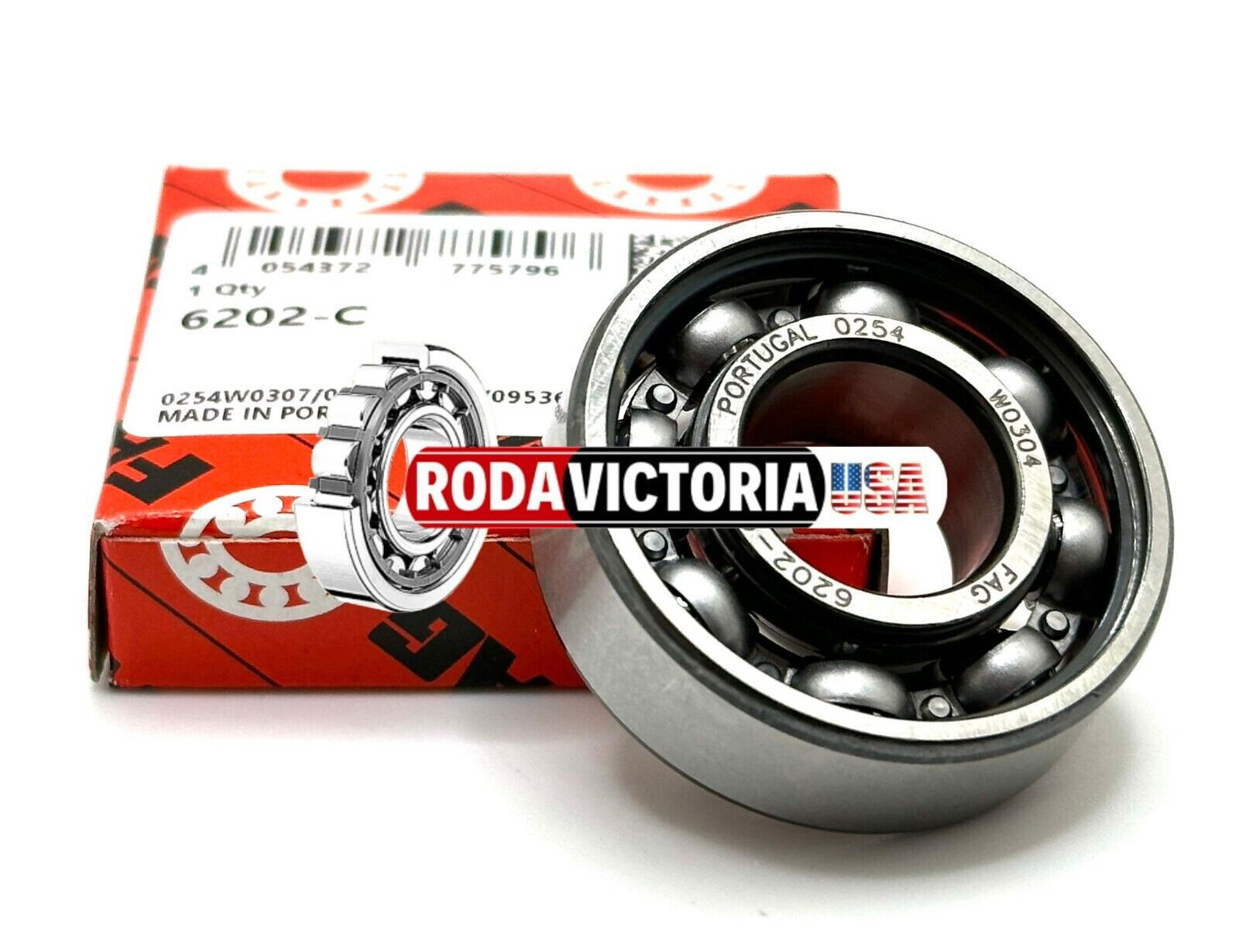 FAG 6202 C3 DEEP GROOVE BALL BEARING, OPEN TYPE, NO SEALS 15x35x11