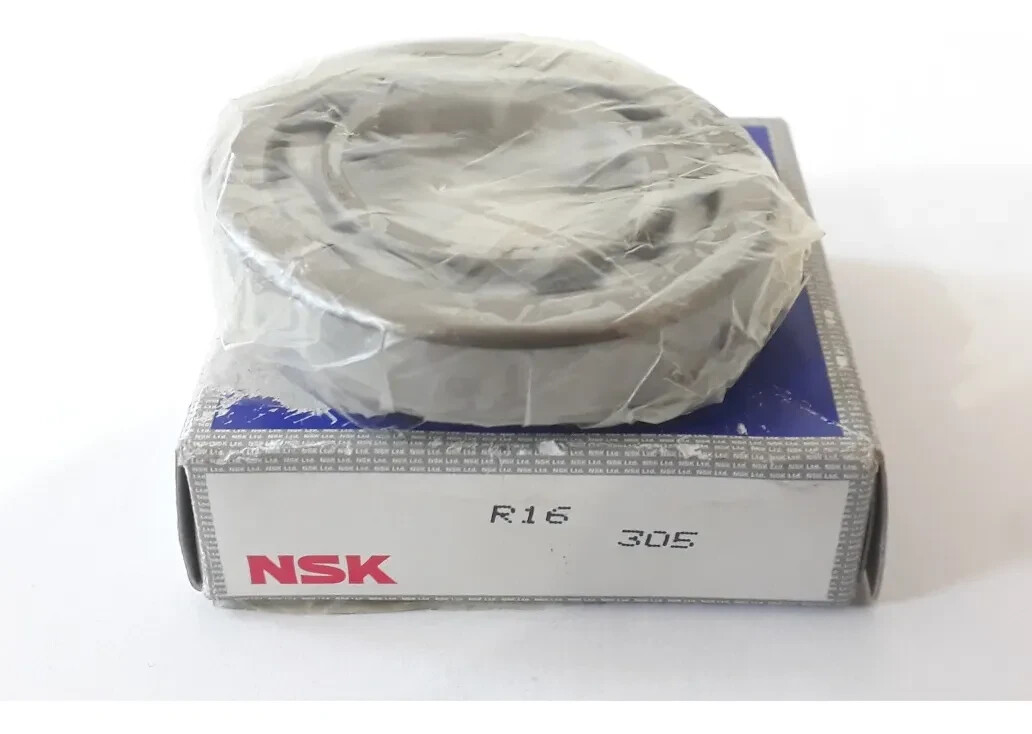 New NSK R16 Single Row Ball Bearing, 1.000″ Bore, 2.000″ OD, 3/8″ Width