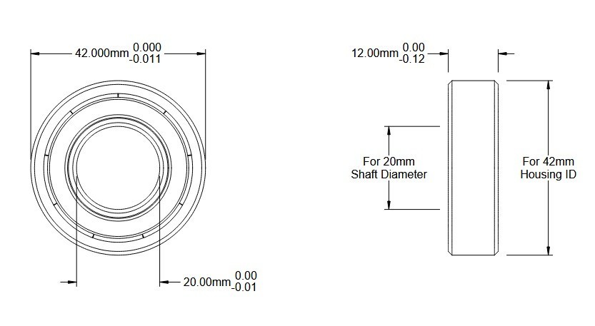 QTY 10 – Shielded Ball Bearing 6004Z ABEC-5 Precision High Quality
