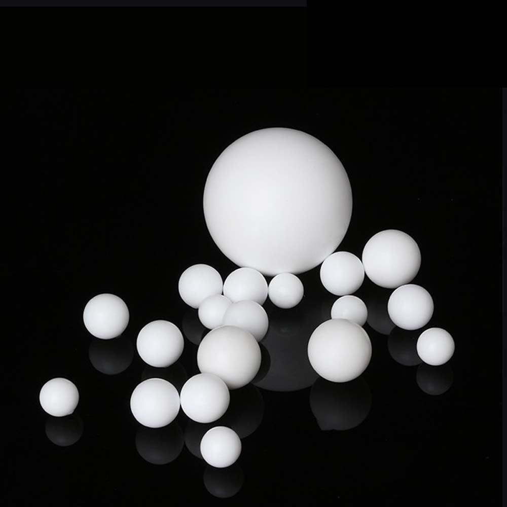Solid PTFE Plastic White Balls Dia 3-63mm Diaphragm Pumps Seal Balls Valve Balls