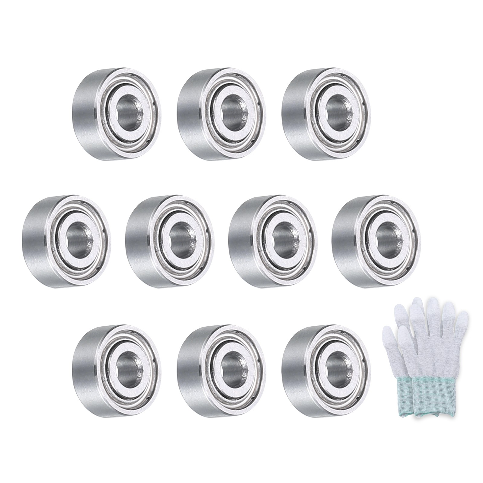 MR62ZZ Deep-Groove Ball Bearings Double Metal Sealed 10Pcs