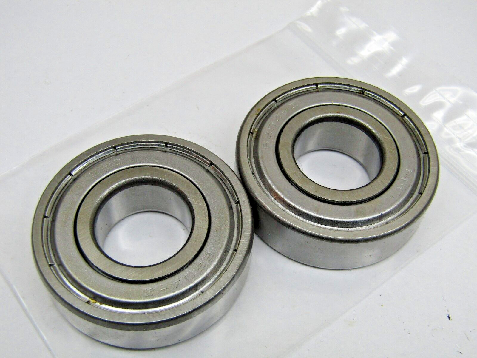 (Lot of 2) EBC 6204-ZZ 20mm x 47mm x 14mm Metal Shielded Bearing