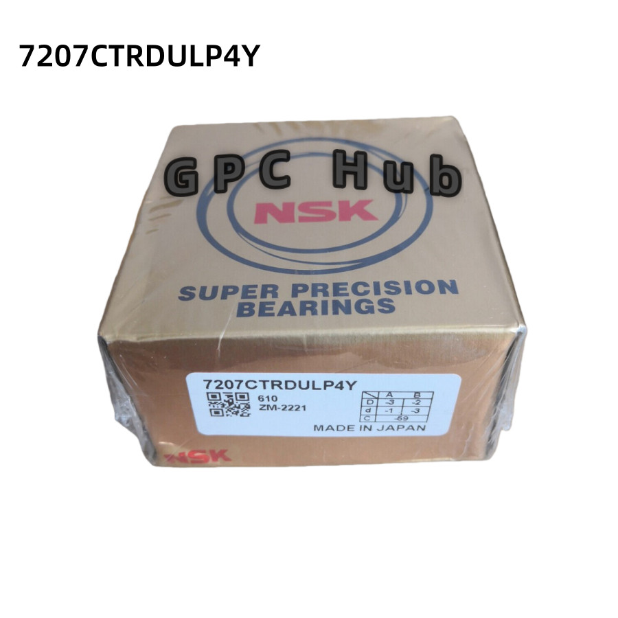 (Set of Two) New For NSK 7207CTRDULP4Y Abec-7 Super Precision Spindle Bearings