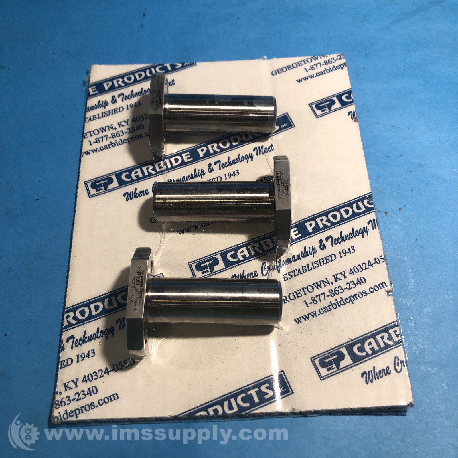 CARBIDE PRODUCTS INC DAM285-030L Bushing Pack of 3 FNFP