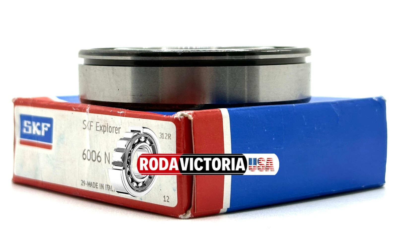 SKF 6006 N BALL BEARING, OPEN TYPE, NO SEALS WITH GROOVE 30x55x13mm